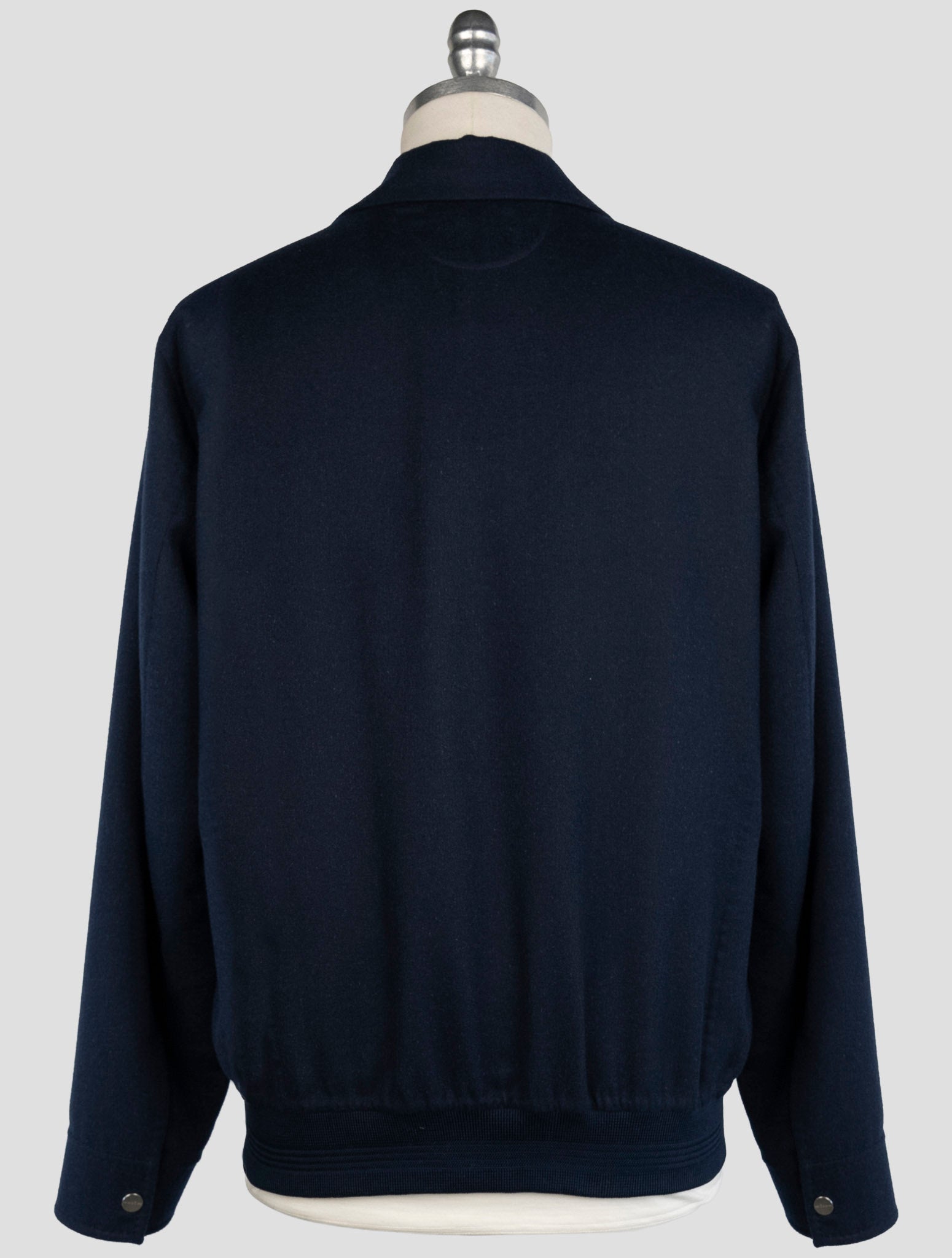 Kiton Blue Cashmere Silk Coat