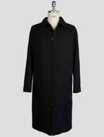 Kiton Dark Gray Virgin Wool Overcoat