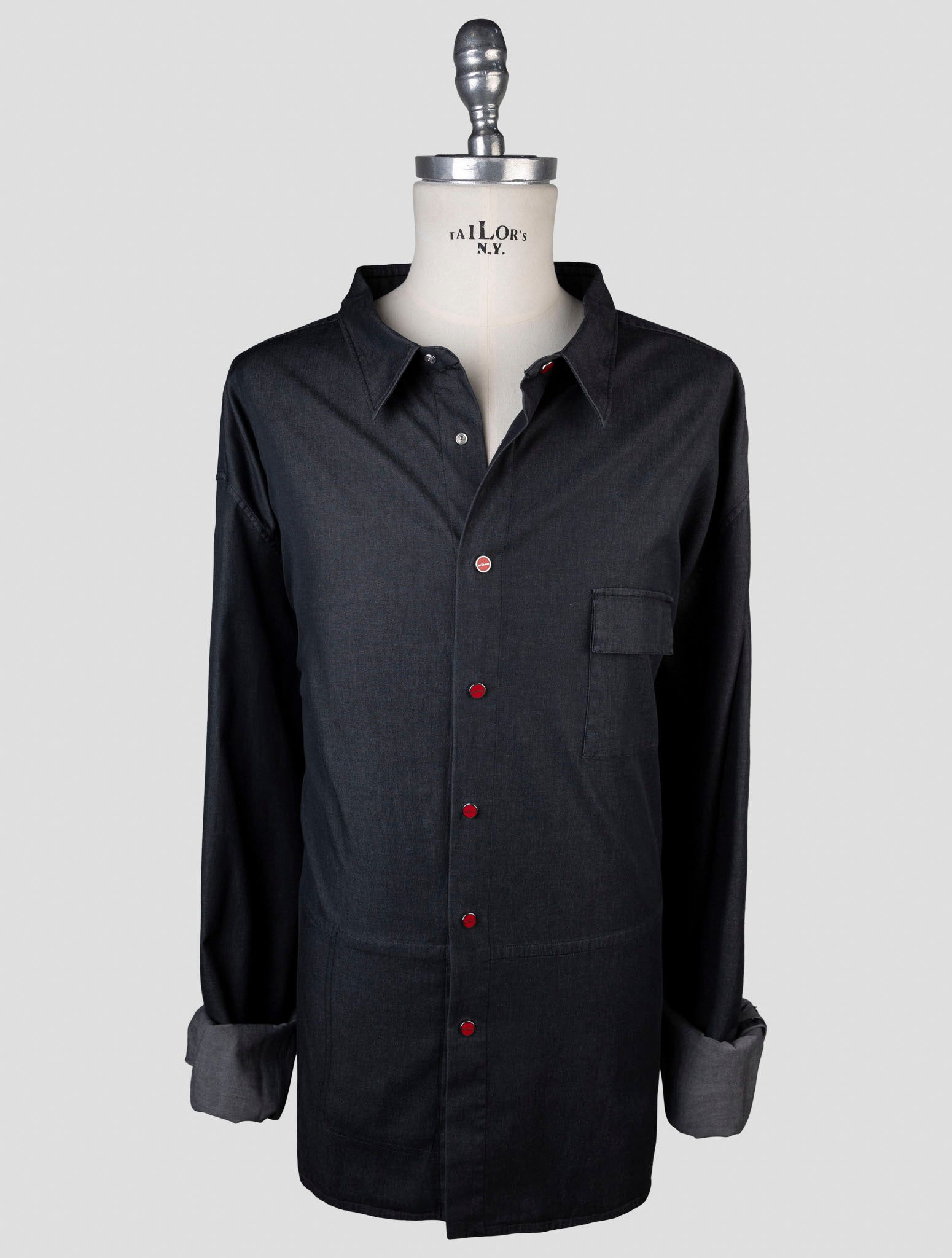Kiton Gray Cotton Ea Shirt BUBA