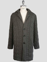 Kiton Gray Cashmere Mink Fur Coat
