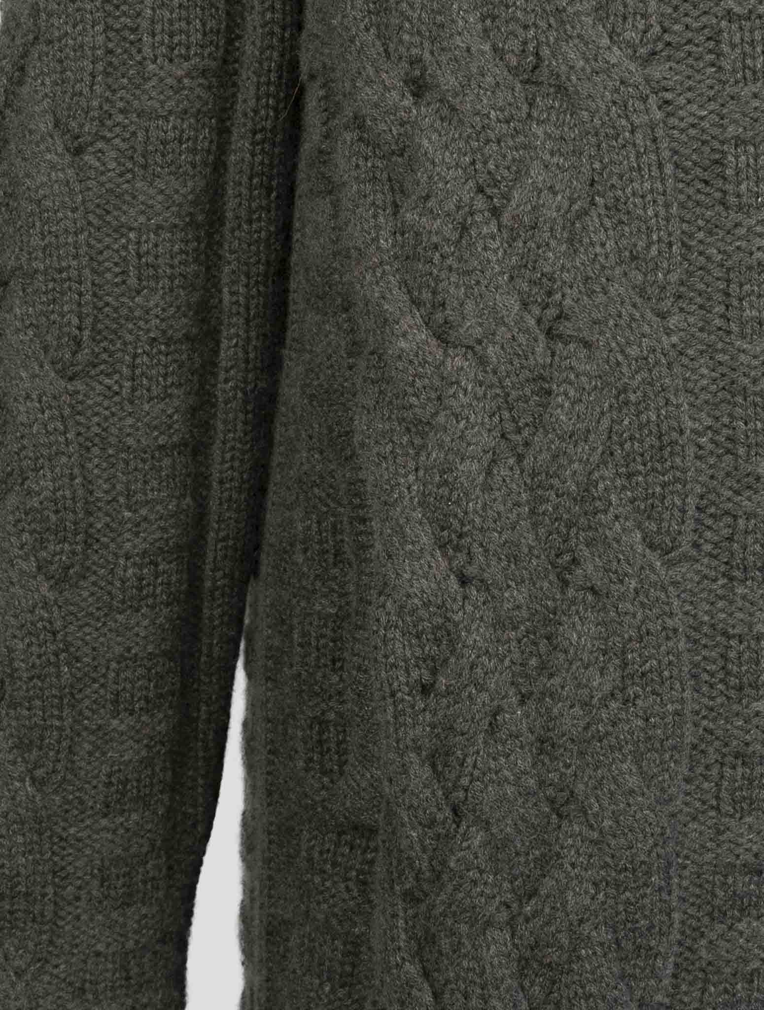 Kiton Gray Cashmere Mink Fur Coat