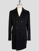 Kiton Dark Blue Cashmere Vicuna Overcoat