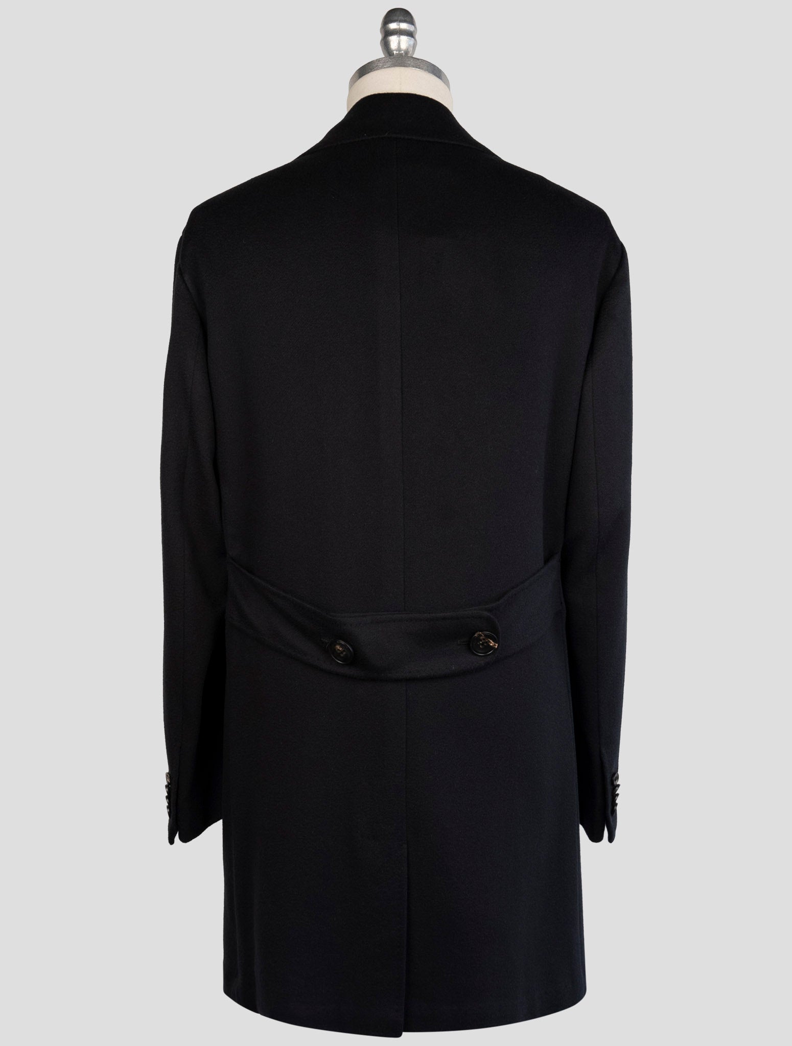 Kiton Dark Blue Cashmere Vicuna Overcoat