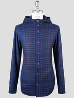 Kiton Blue Cashmere Shirt Mariano
