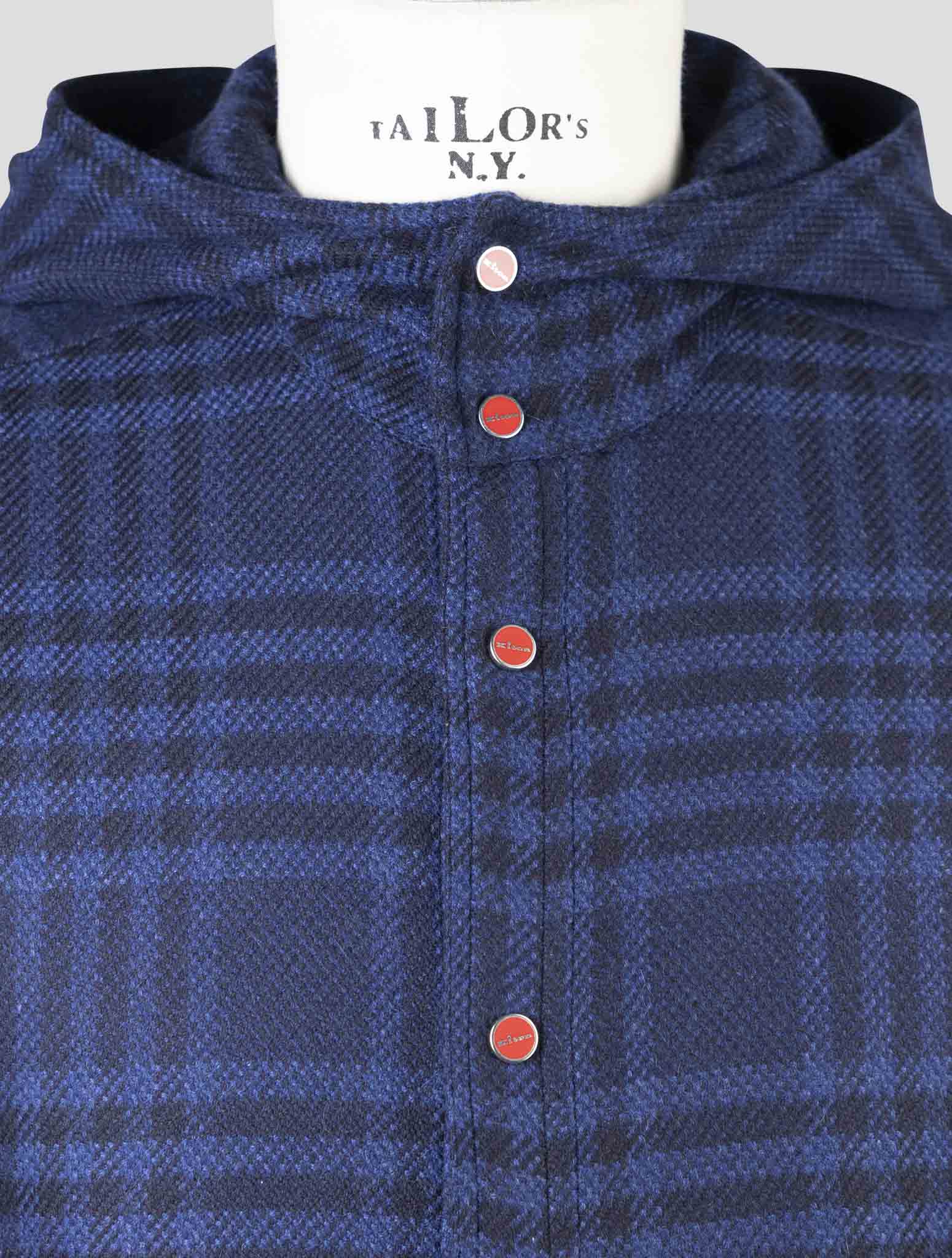 Kiton Blue Cashmere Shirt Mariano