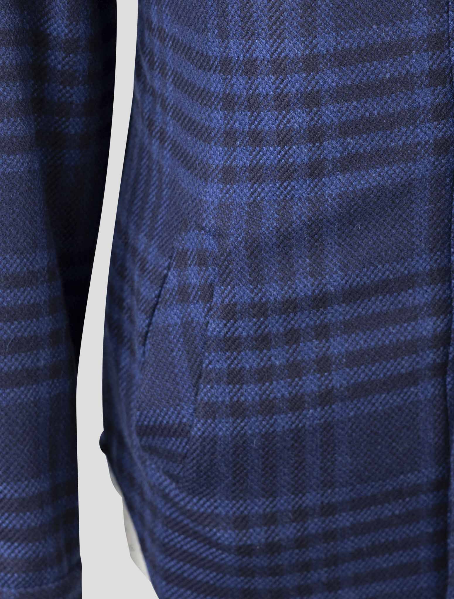 Kiton Blue Cashmere Shirt Mariano