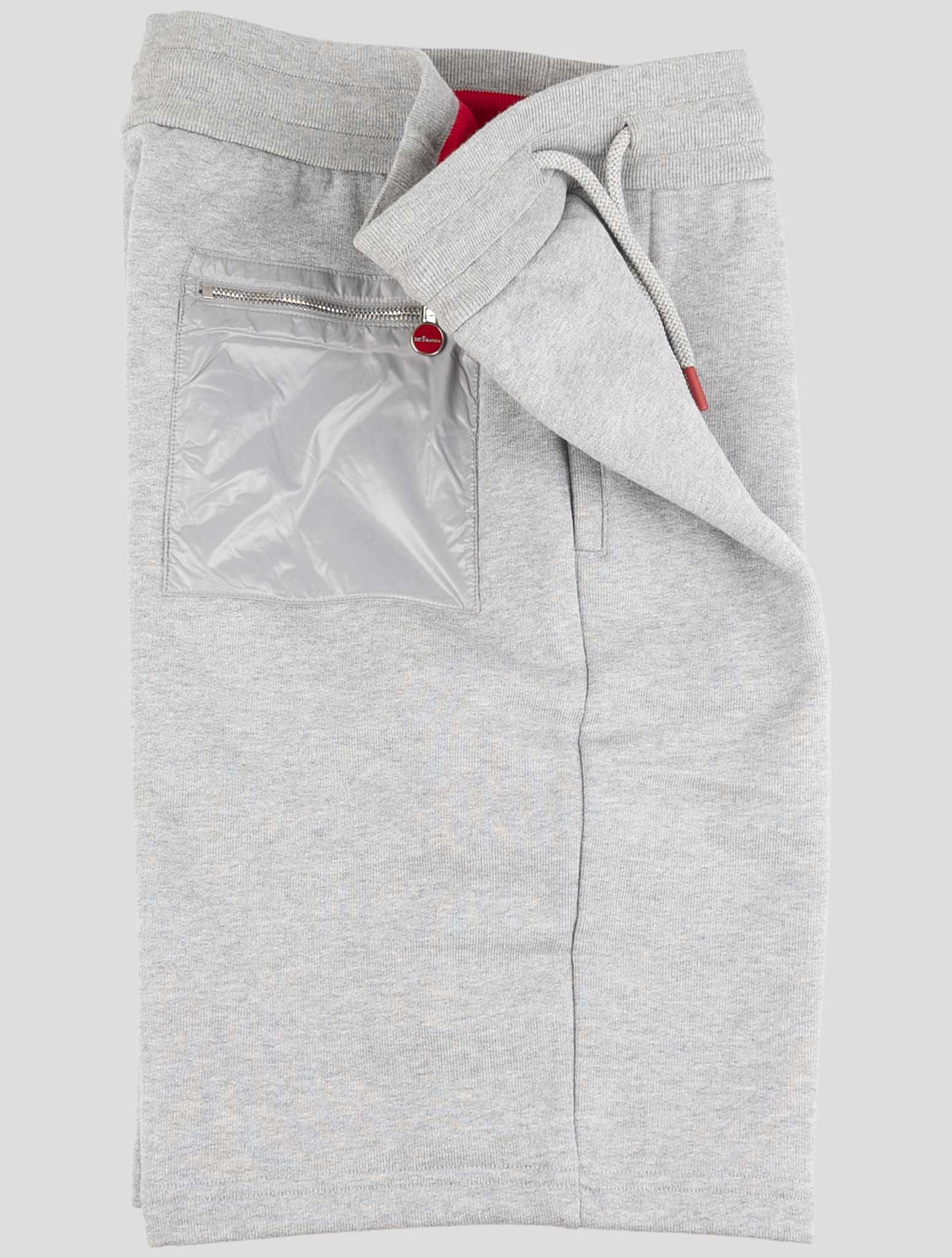 Kiton Gray Cotton Short Pants