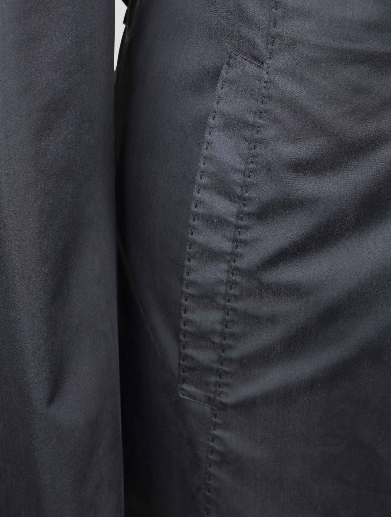 Kiton Blue Silk Pl Coat