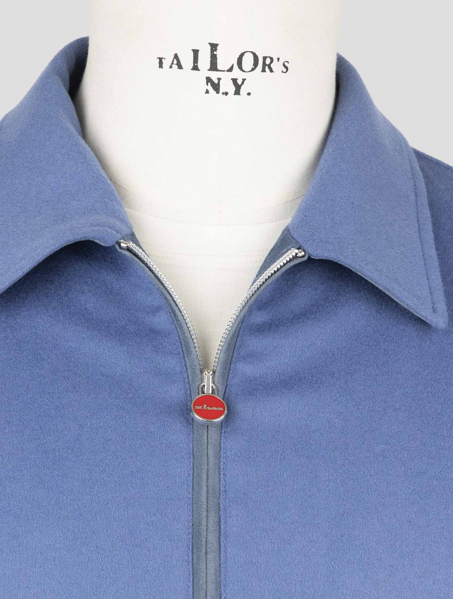 Kiton Light Blue Cashmere Coat
