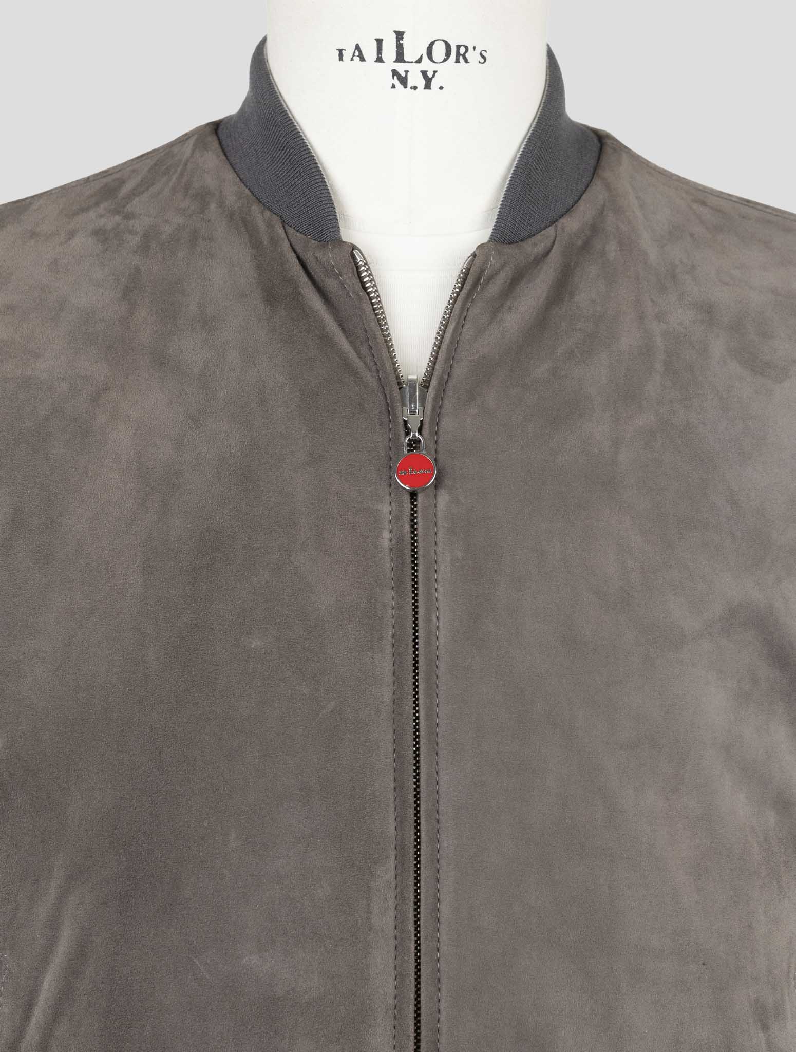 Kiton Brown Fleece Wool Cotton Reverse Coat