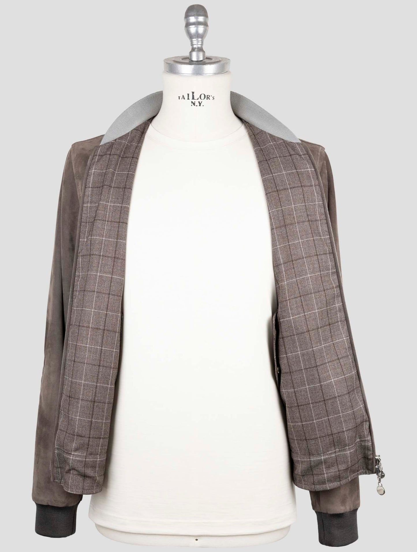 Kiton Brown Fleece Wool Cotton Reverse Coat