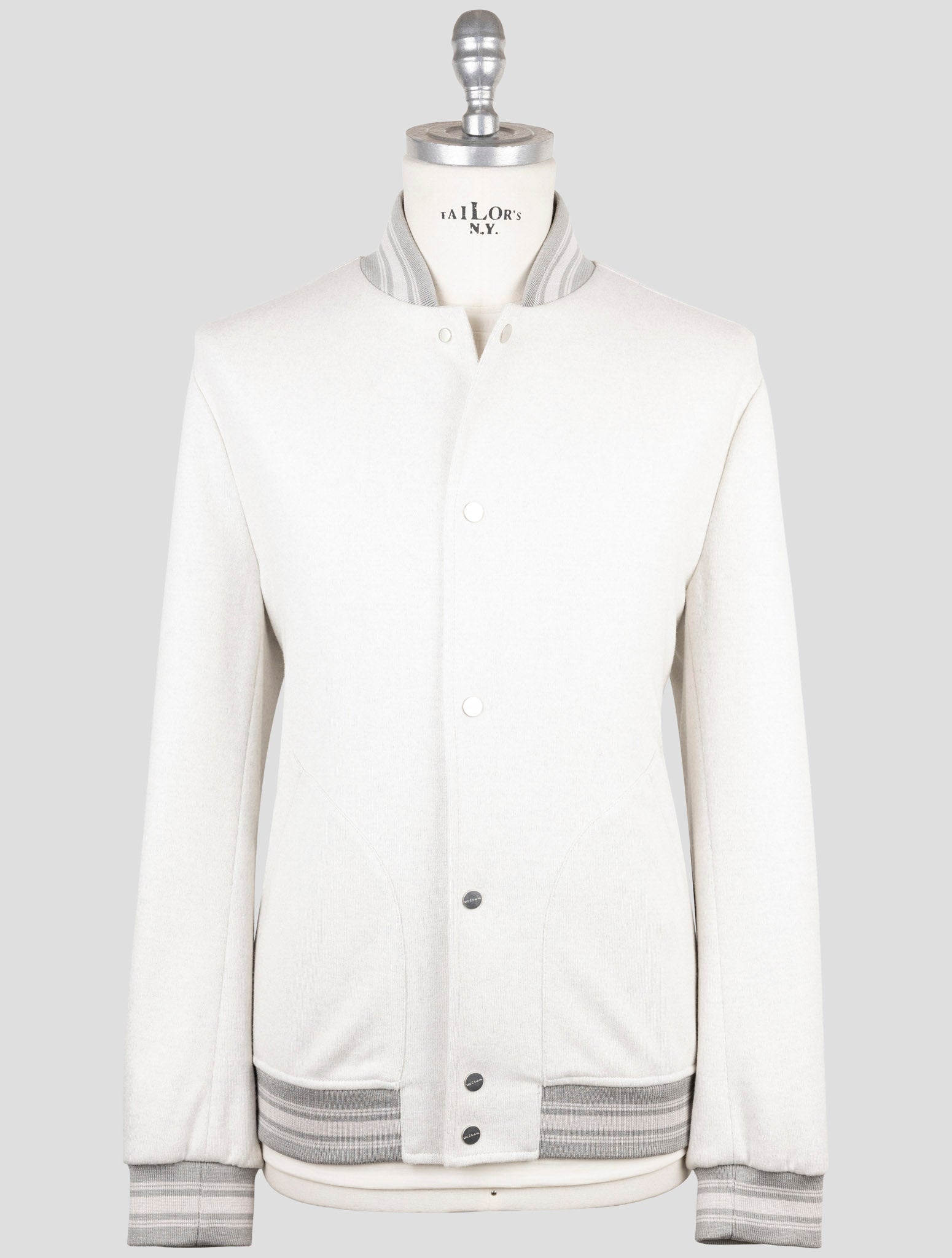Kiton Light Gray Cashmere Pa Coat