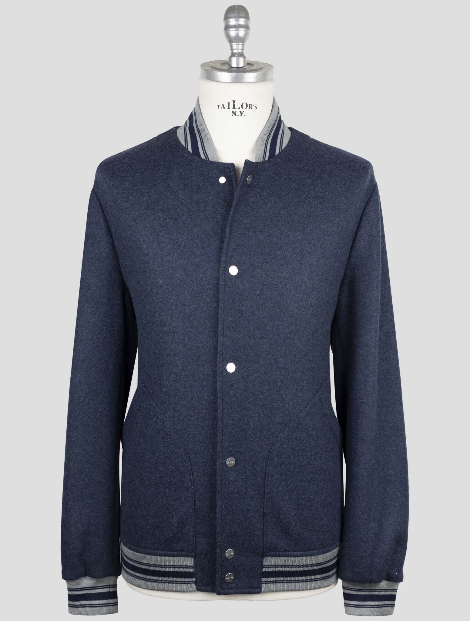 Kiton Blue Cashmere Pa Coat