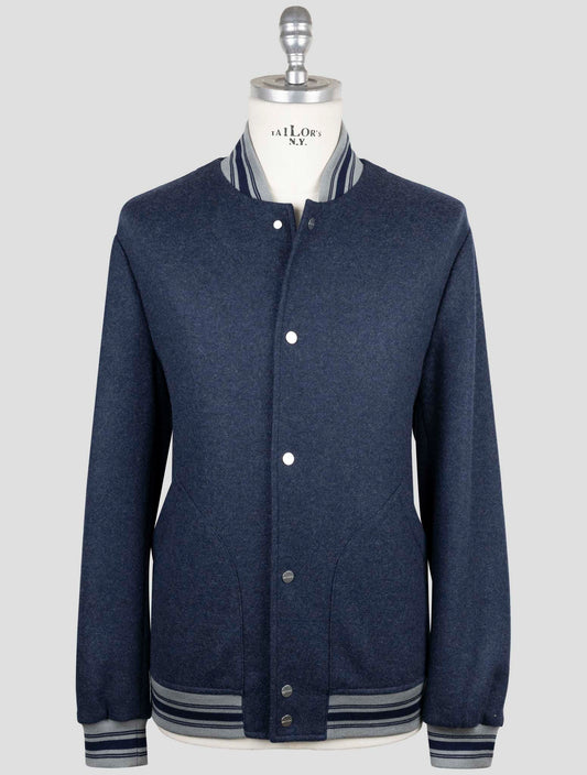 Kiton Blue Cashmere Pa Coat