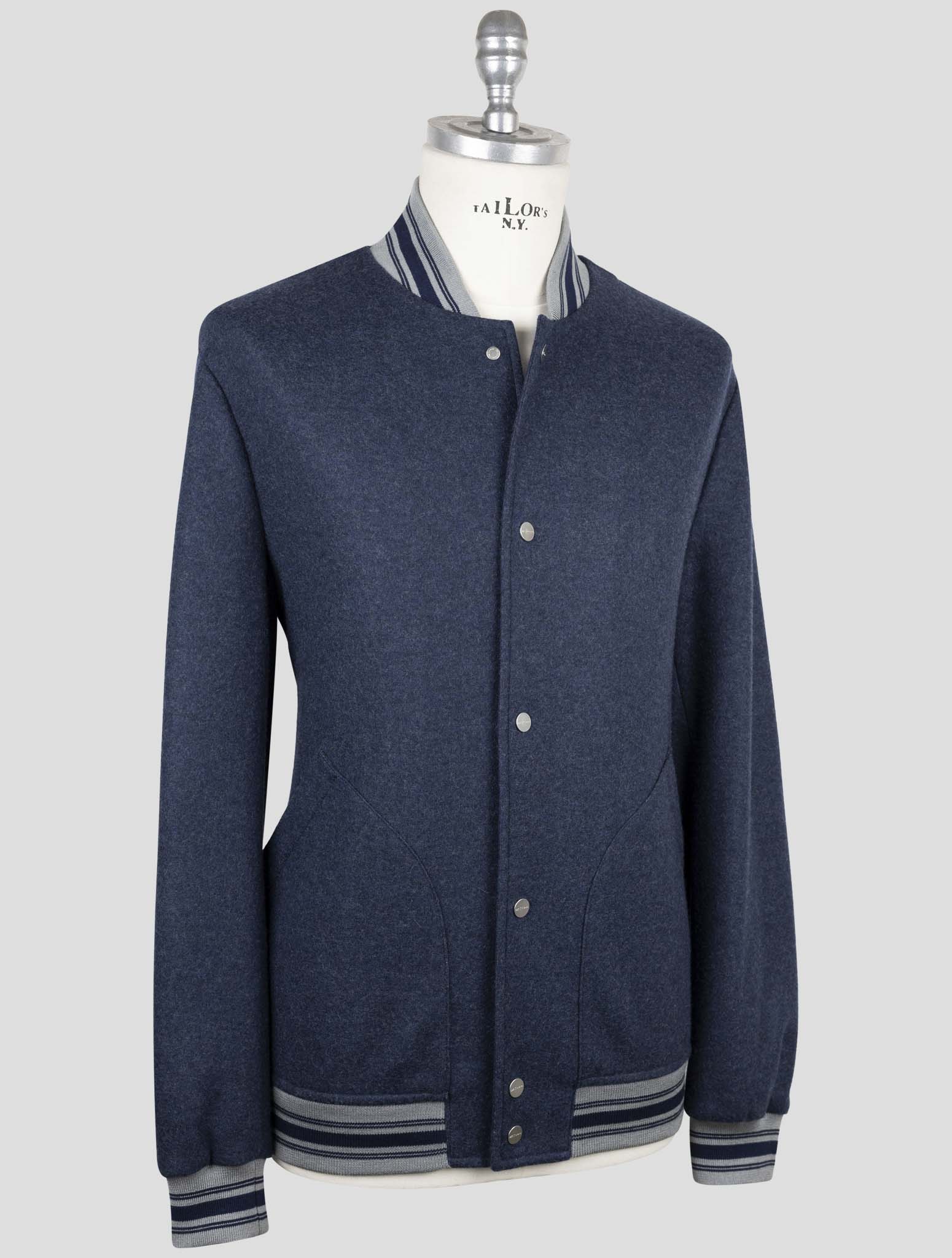 Kiton Blue Cashmere Pa Coat