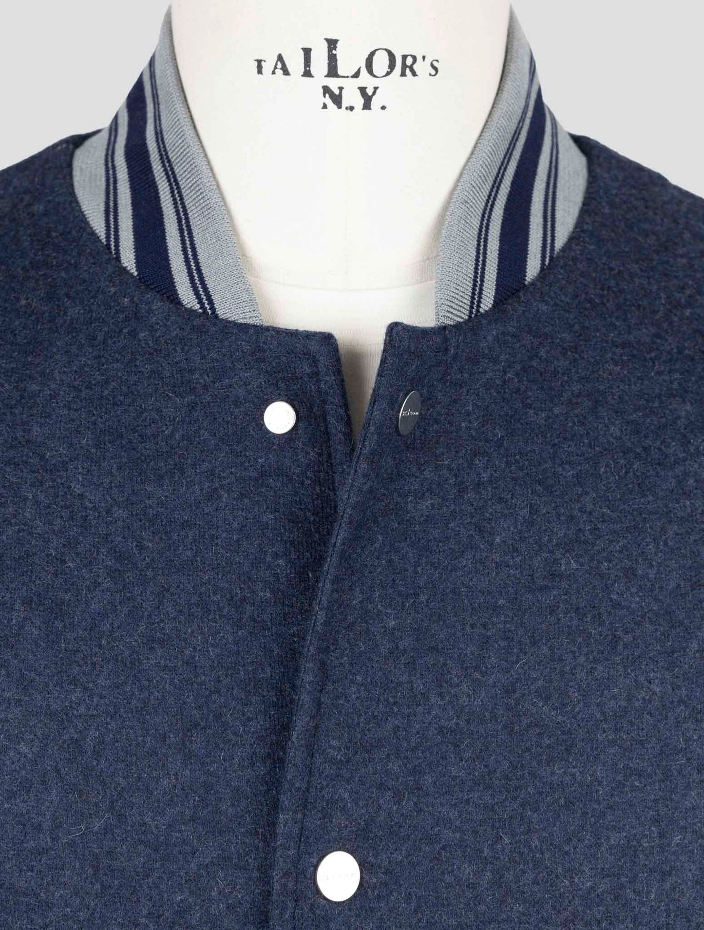 Kiton Blue Cashmere Pa Coat