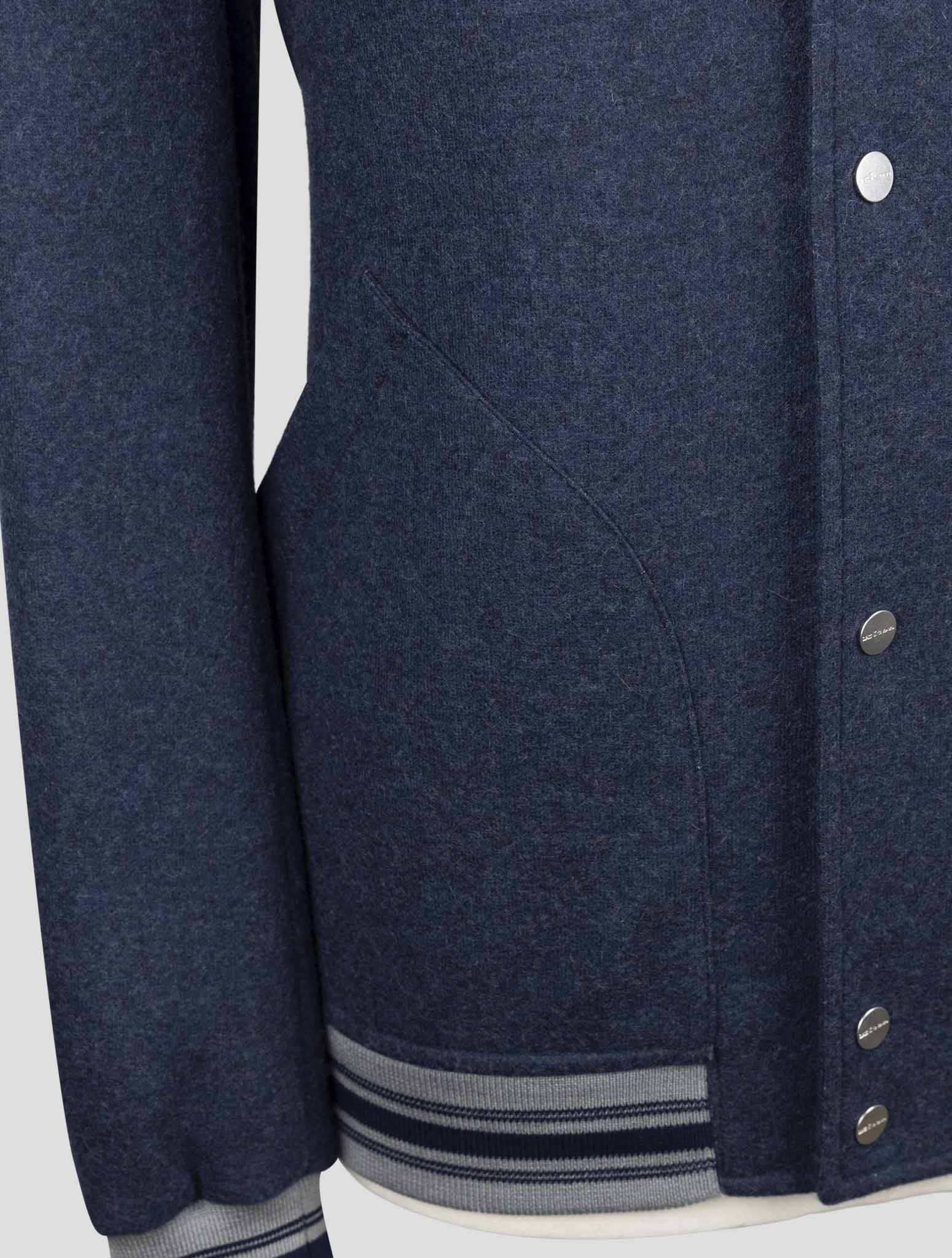 Kiton Blue Cashmere Pa Coat