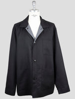 Kiton Blue Cashmere Silk Coat