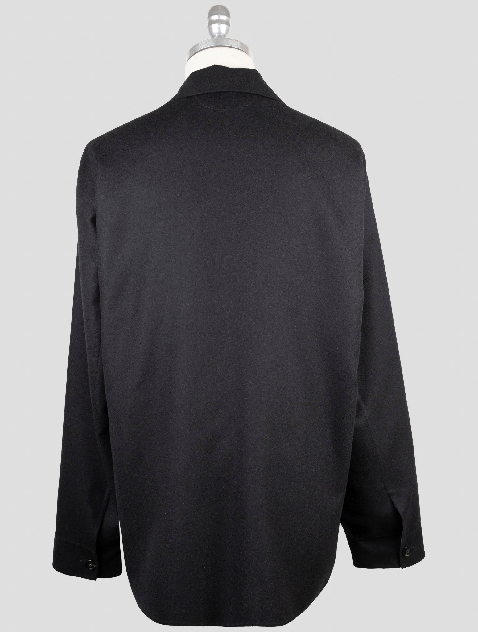 Kiton Blue Cashmere Silk Coat