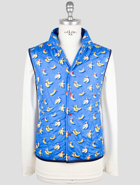 Kiton Blue Pl Coat Gilet