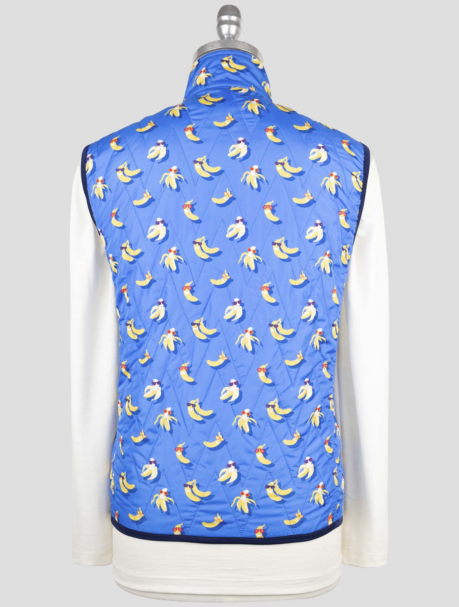 Kiton Blue Pl Coat Gilet