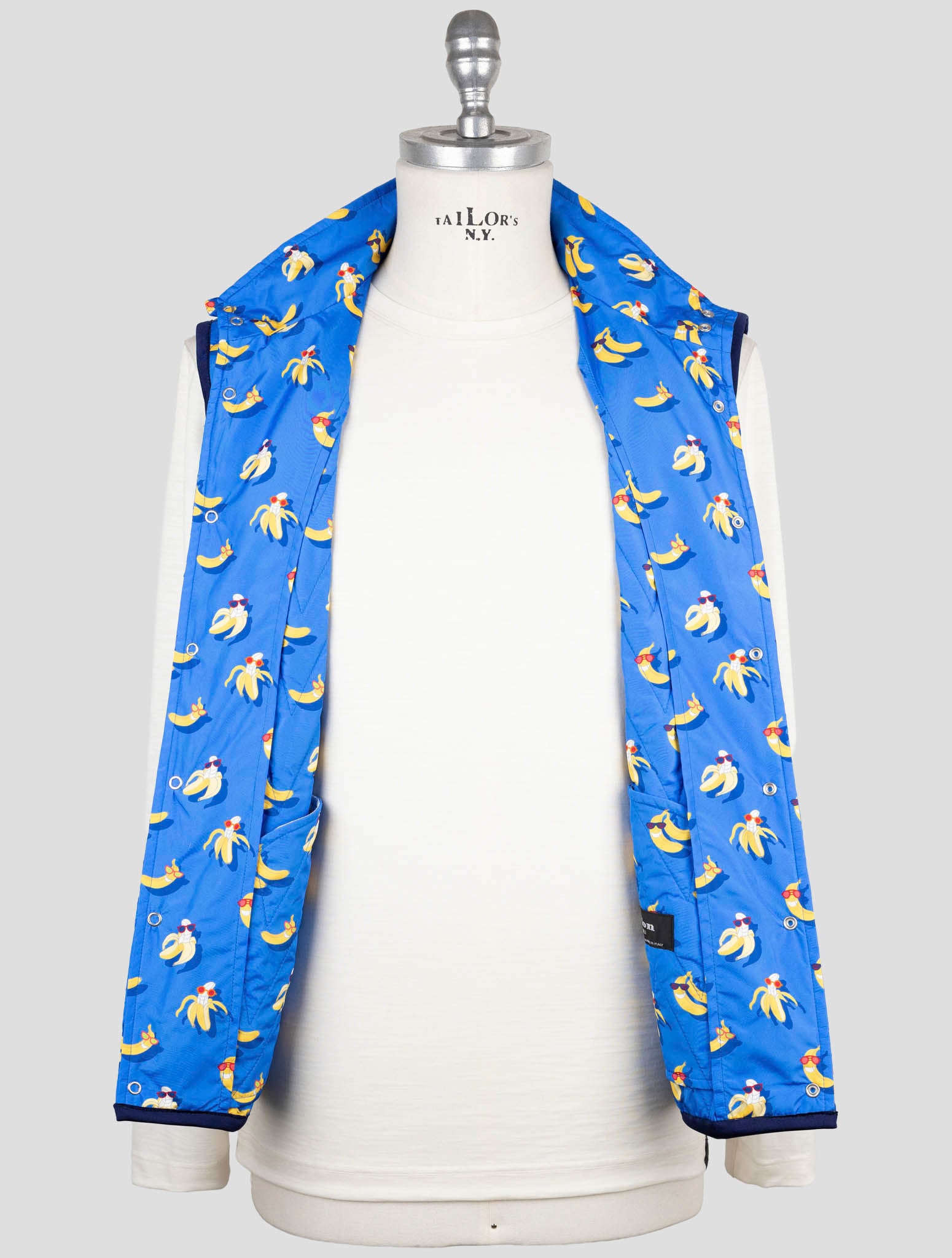 Kiton Blue Pl Coat Gilet