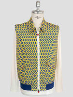 Kiton Yellow Blue Pl Coat Gilet