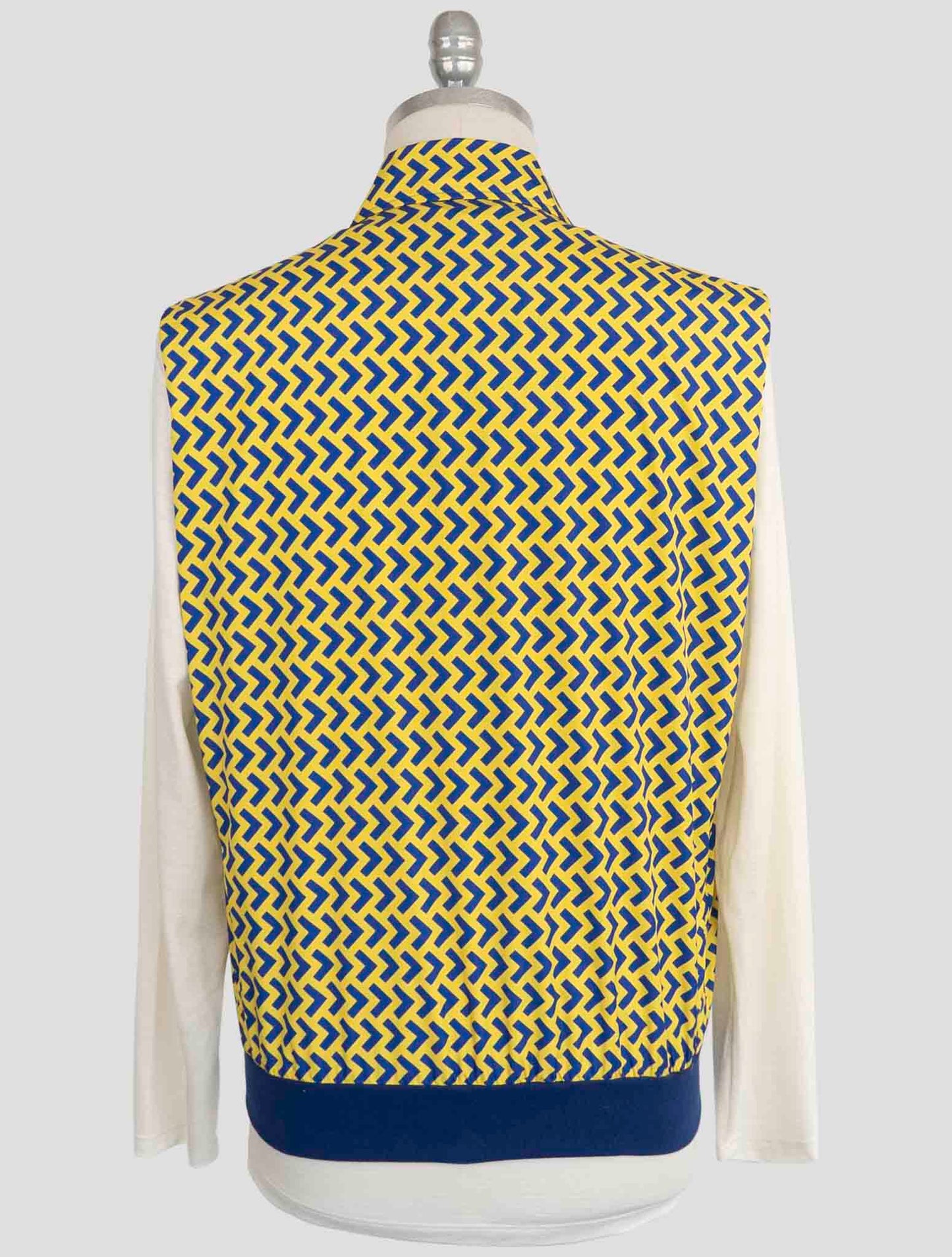 Kiton Yellow Blue Pl Coat Gilet