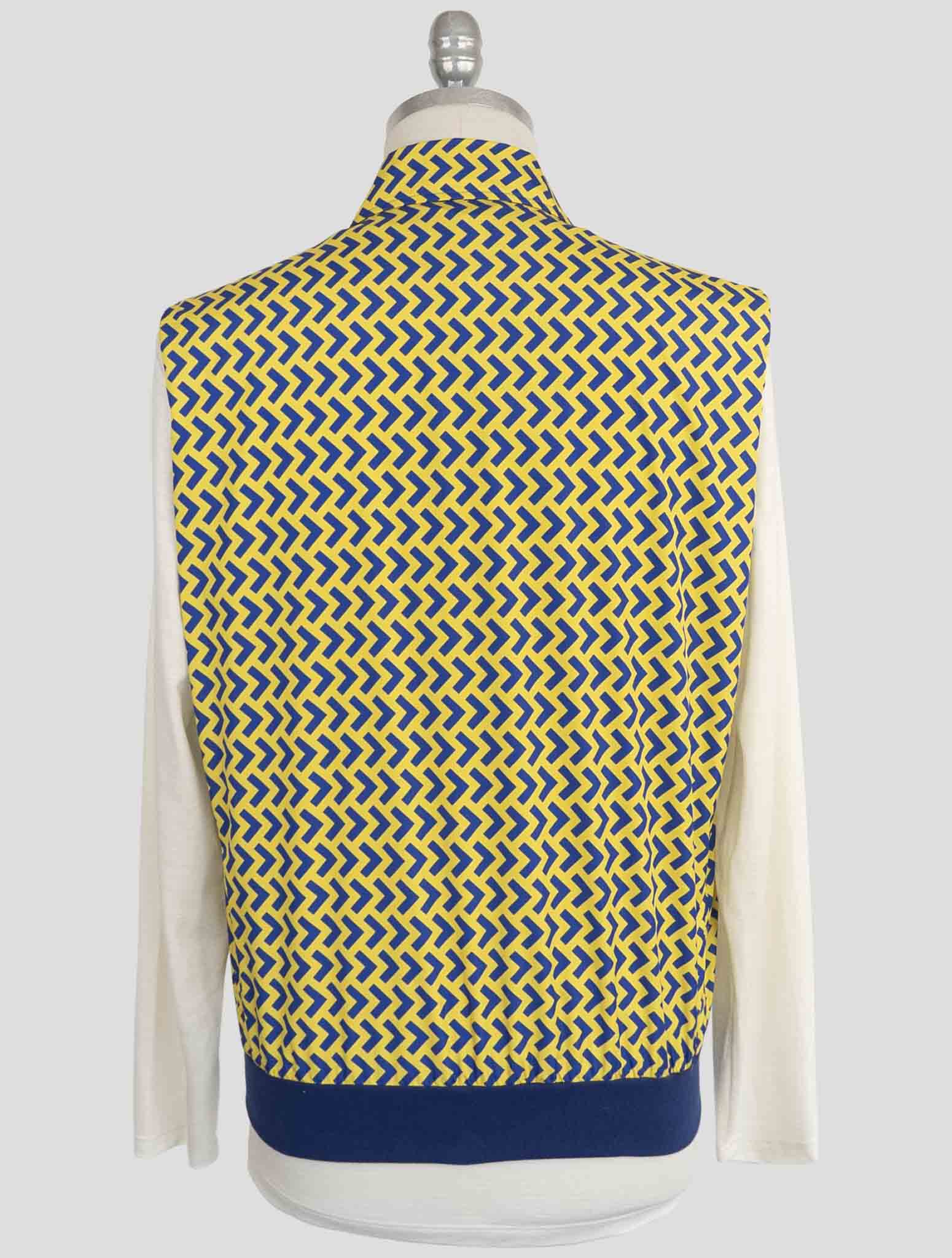 Kiton Yellow Blue Pl Coat Gilet