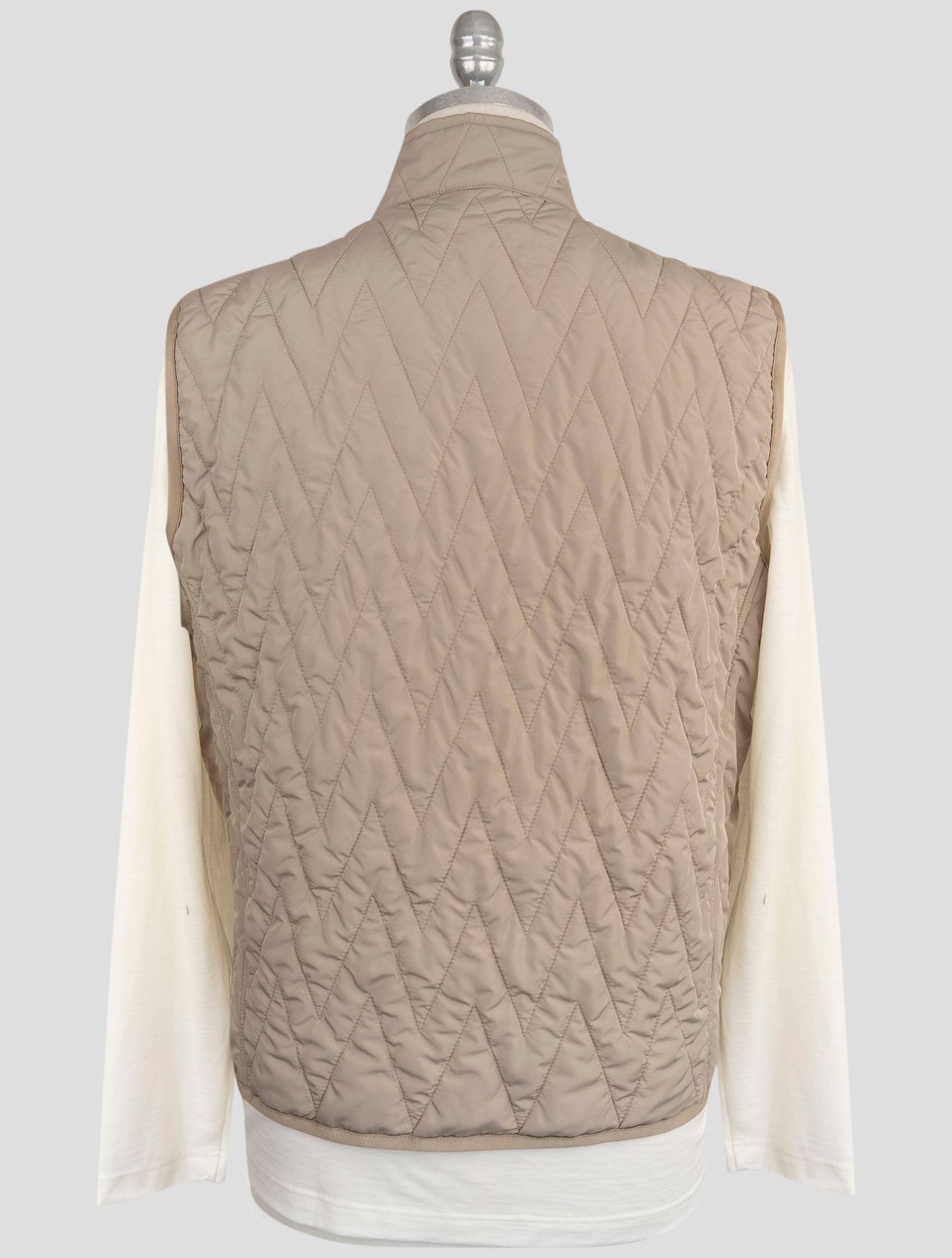Kiton Beige Pl Coat Gilet