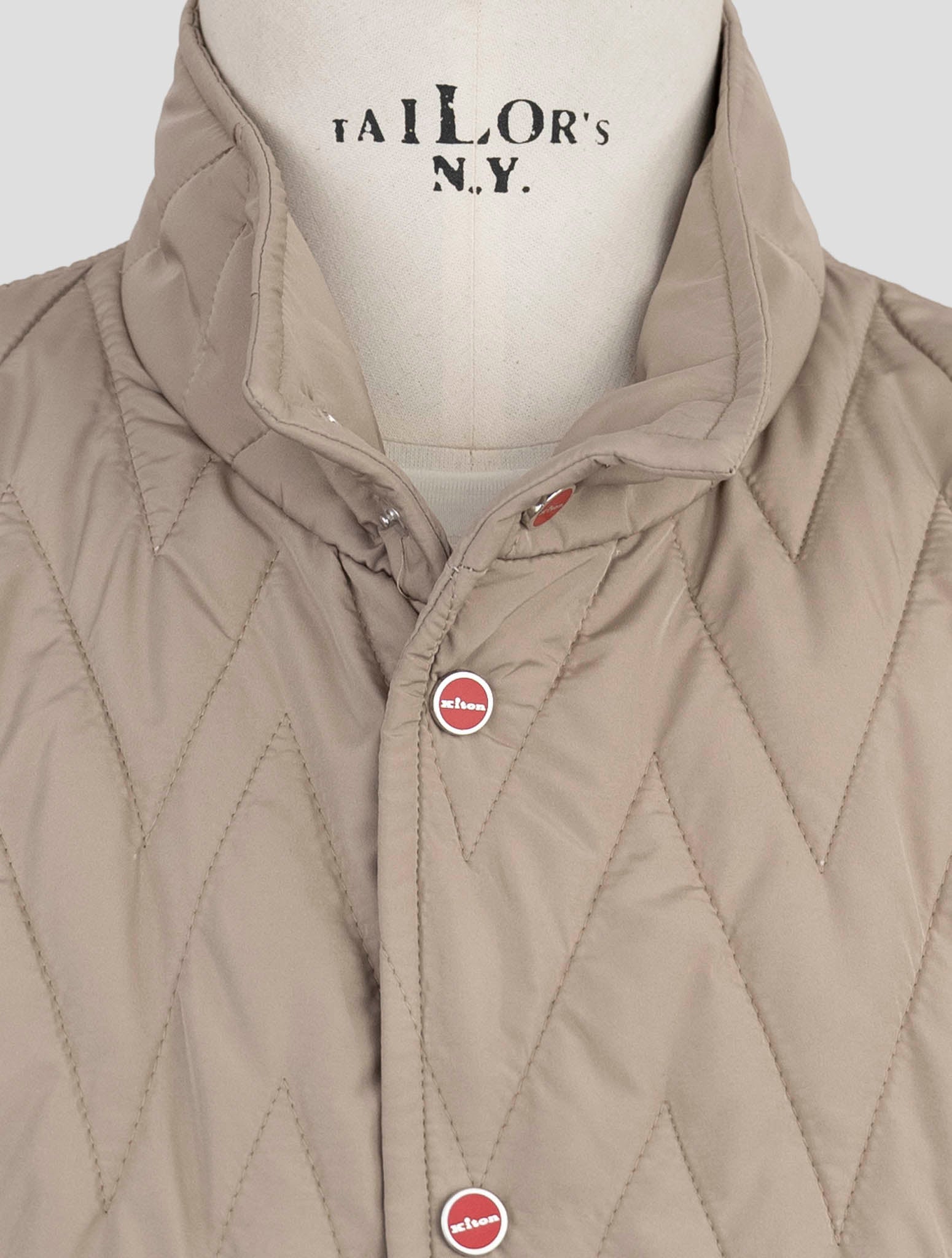 Kiton Beige Pl Coat Gilet