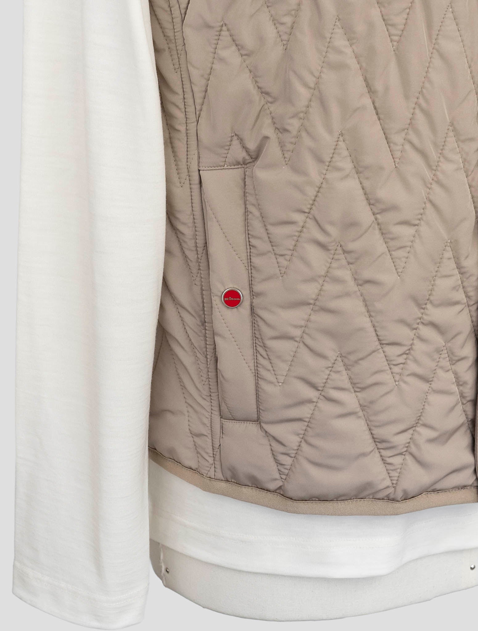 Kiton Beige Pl Coat Gilet