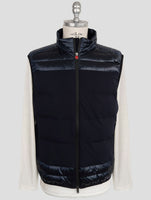 Kiton Blue Pa Ea Pu Coat Gilet