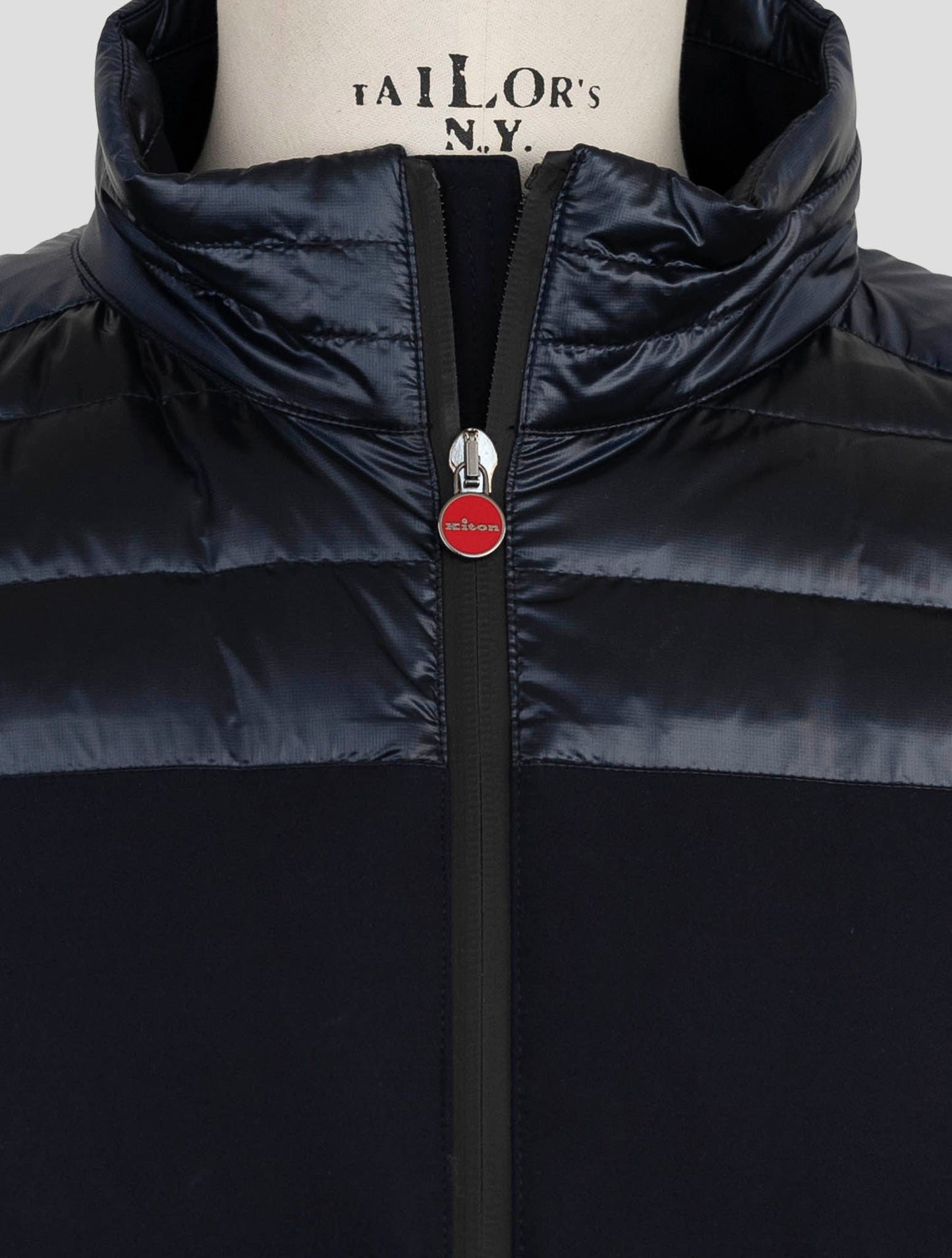 Kiton Blue Pa Ea Pu Coat Gilet