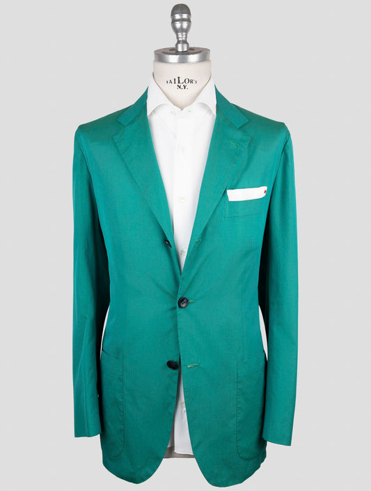 Kiton Green Cotton Blazer