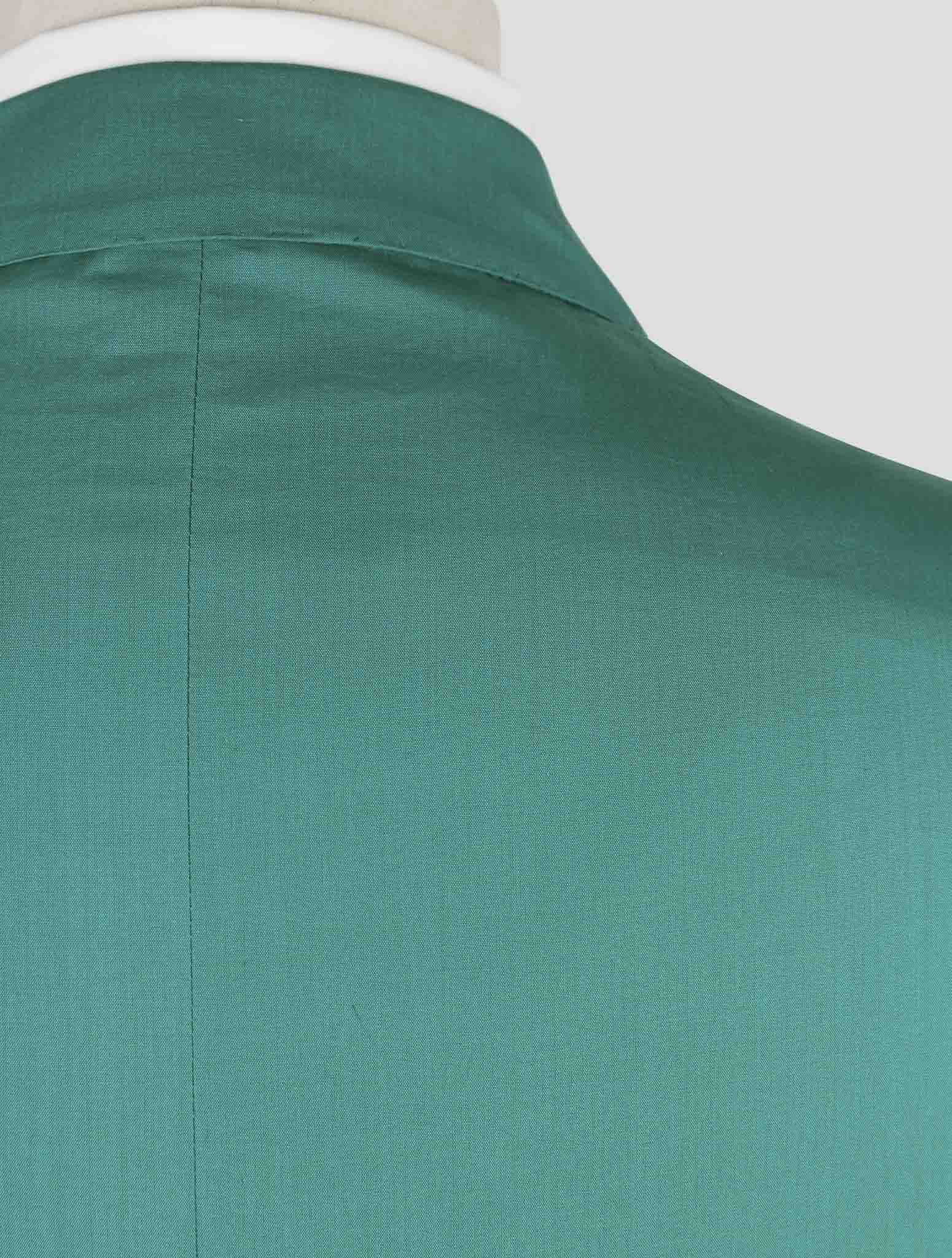 Kiton Green Cotton Blazer