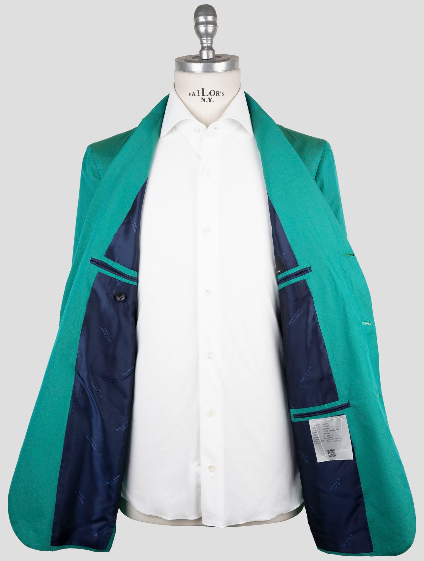 Kiton Green Cotton Blazer