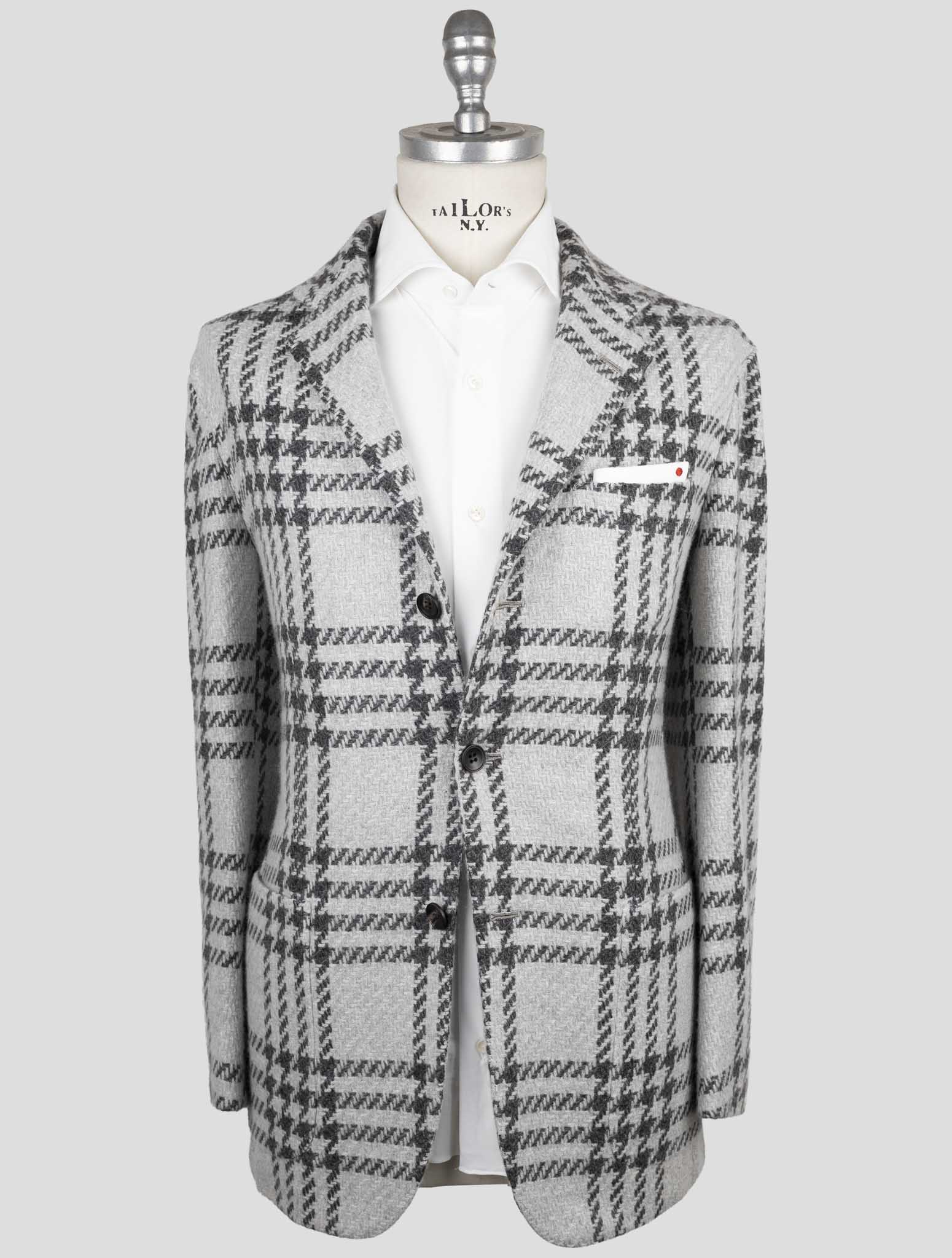 Kiton Gray Cashmere Blazer