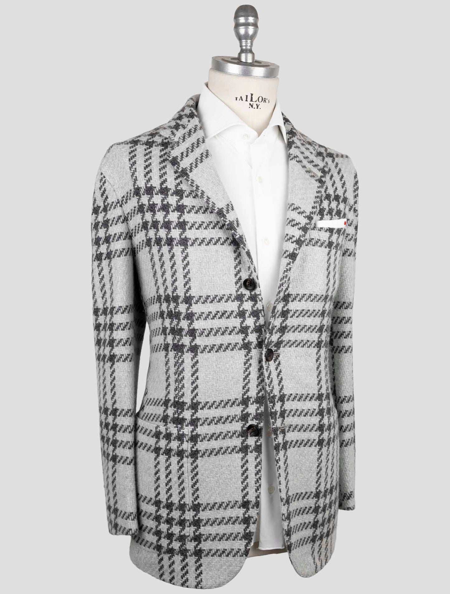 Kiton Gray Cashmere Blazer
