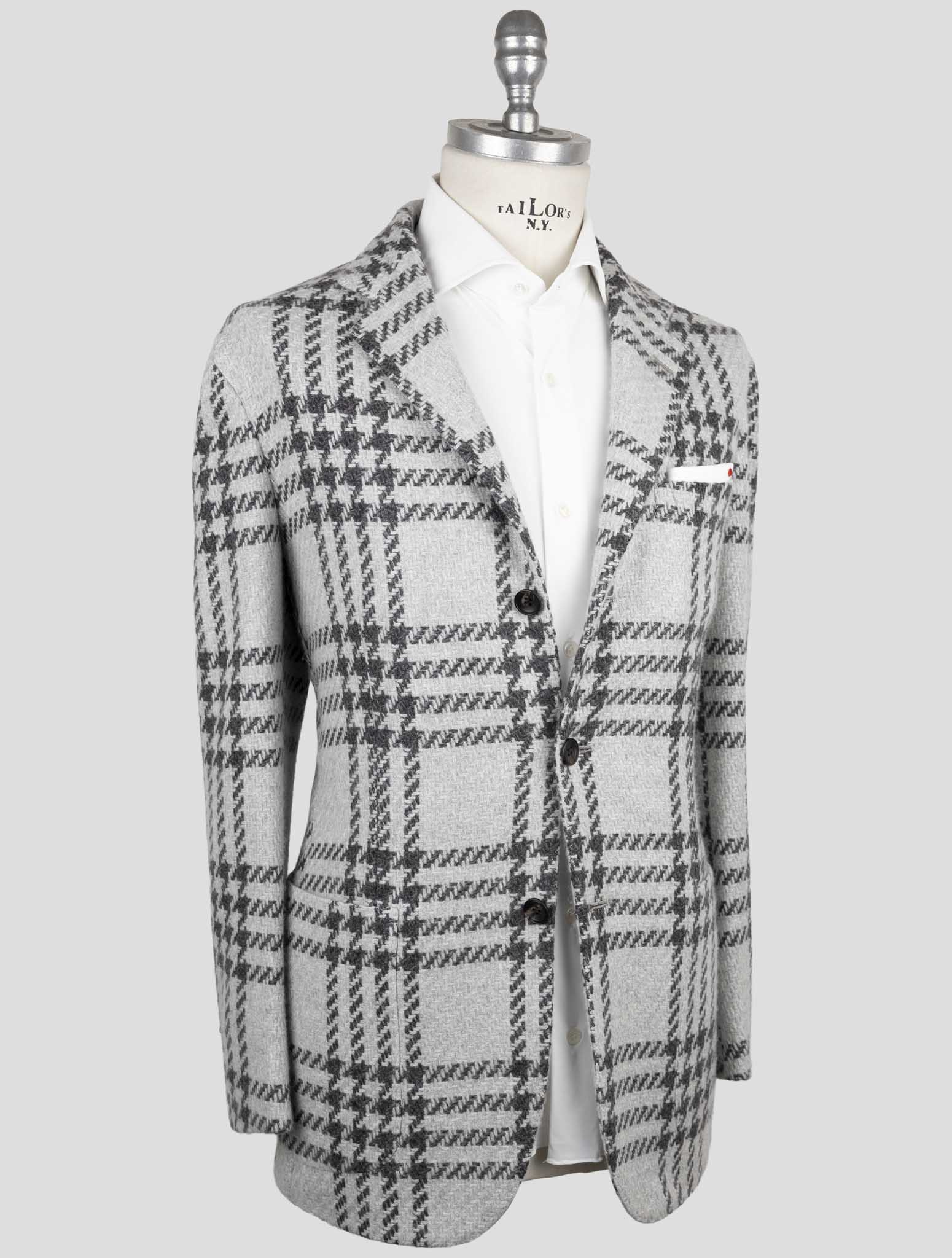 Kiton Gray Cashmere Blazer