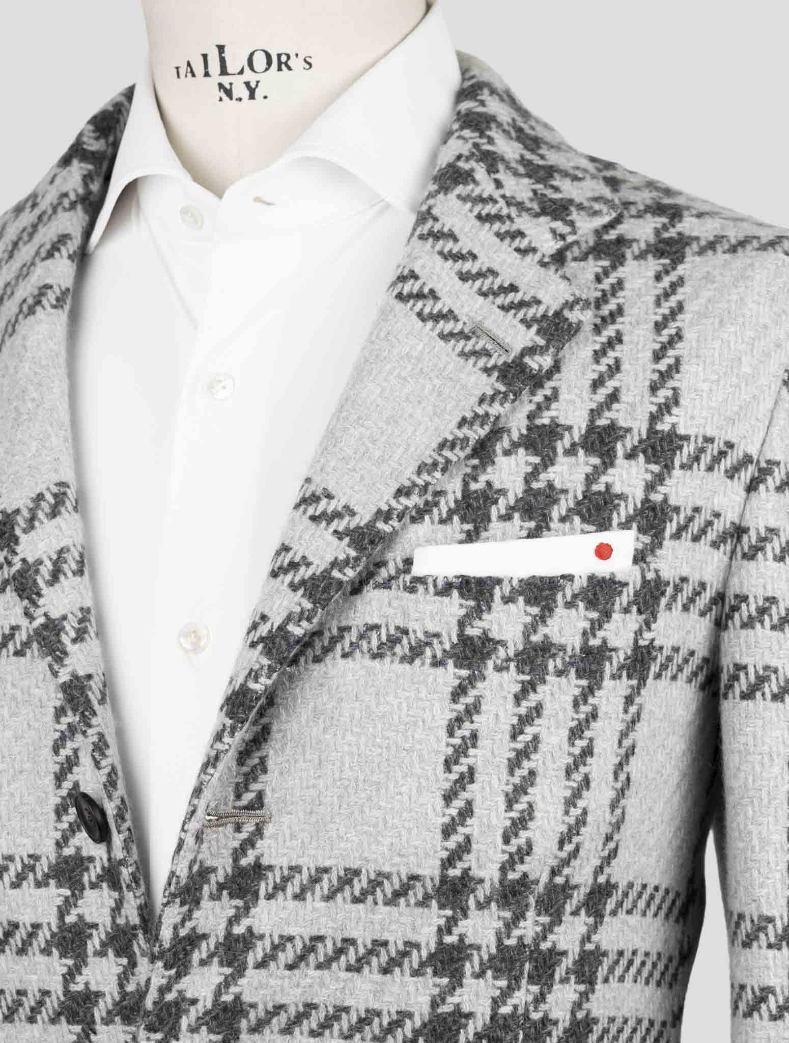 Kiton Gray Cashmere Blazer