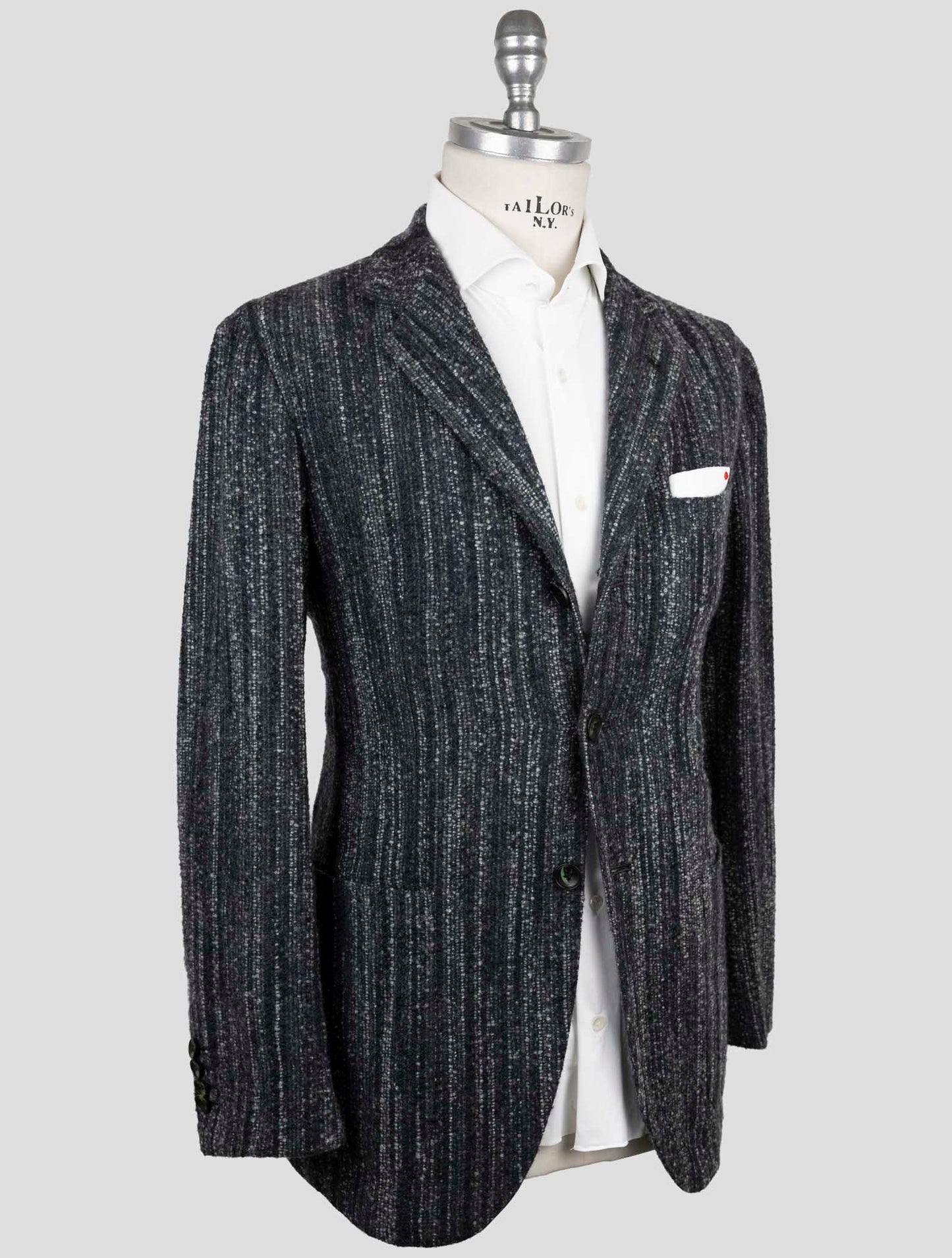 Kiton Dark Green Cashmere Silk Blazer