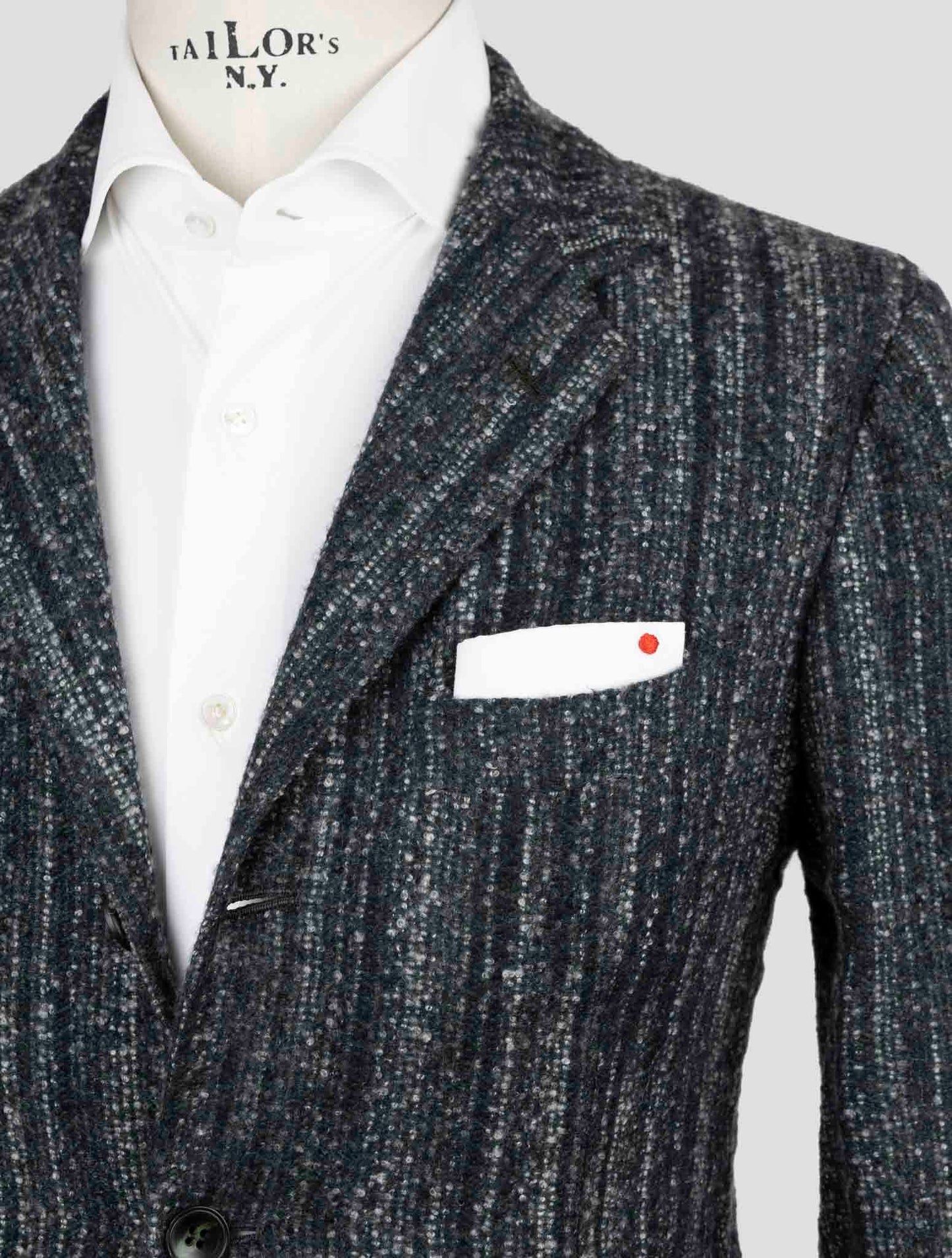Kiton Dark Green Cashmere Silk Blazer