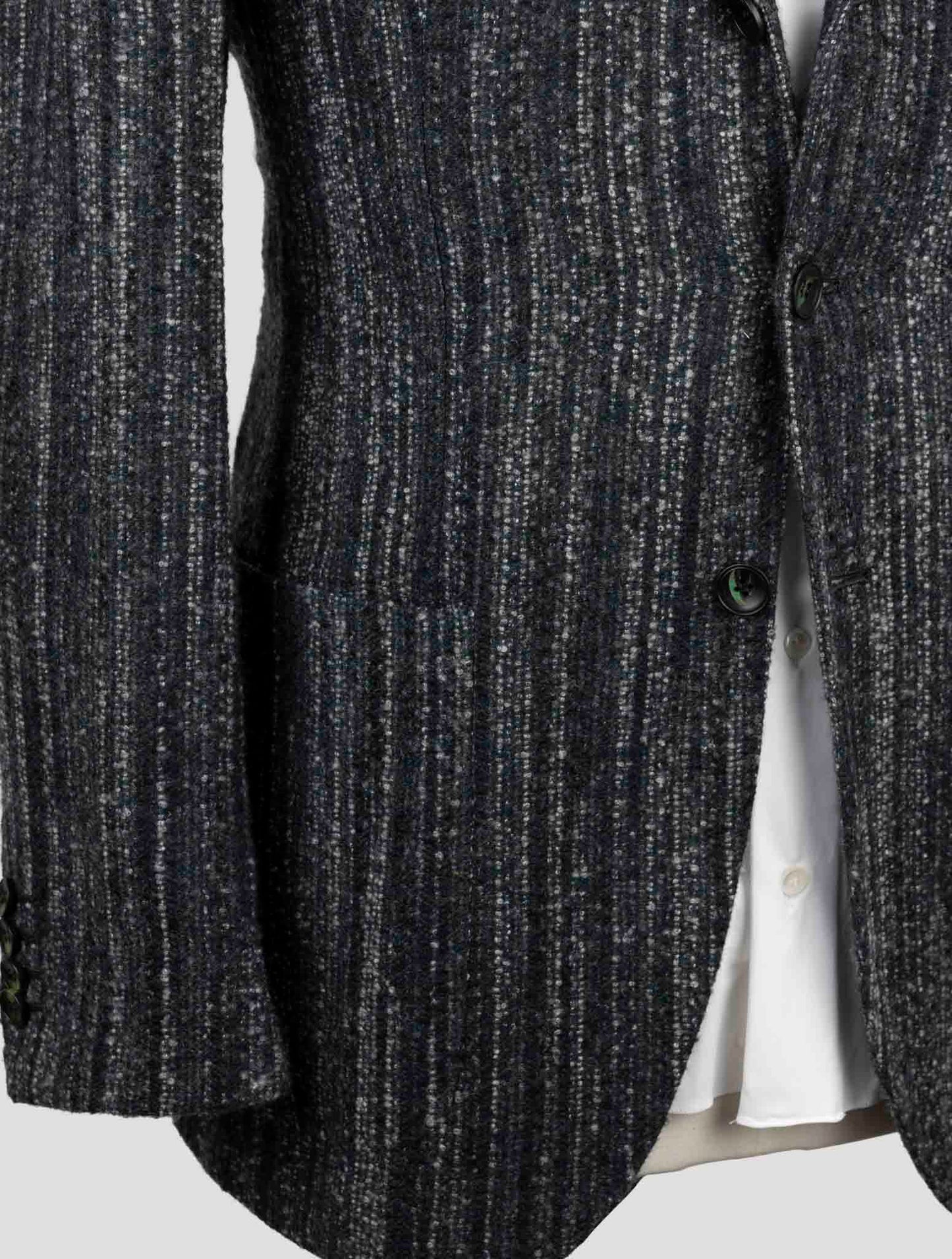 Kiton Dark Green Cashmere Silk Blazer
