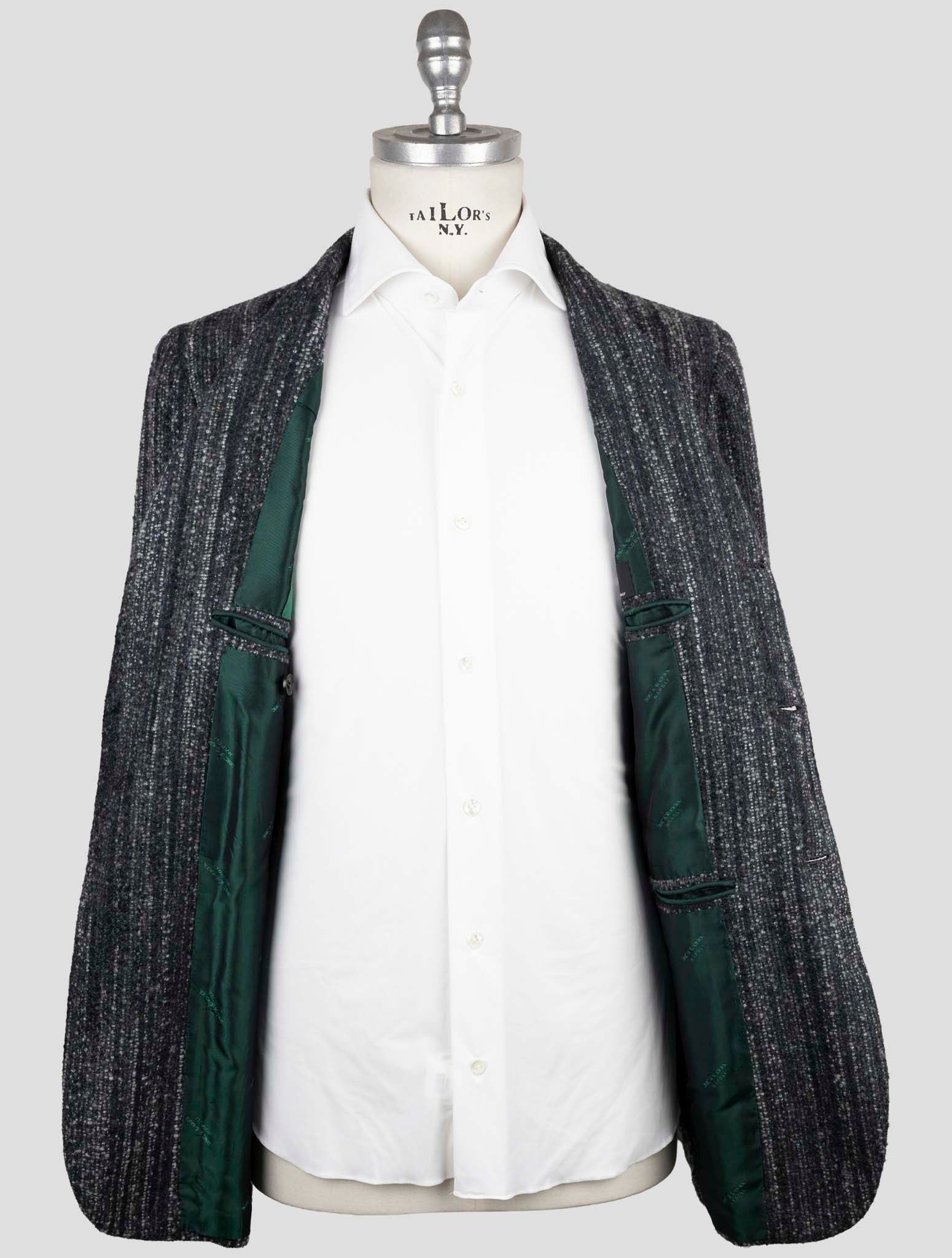 Kiton Dark Green Cashmere Silk Blazer