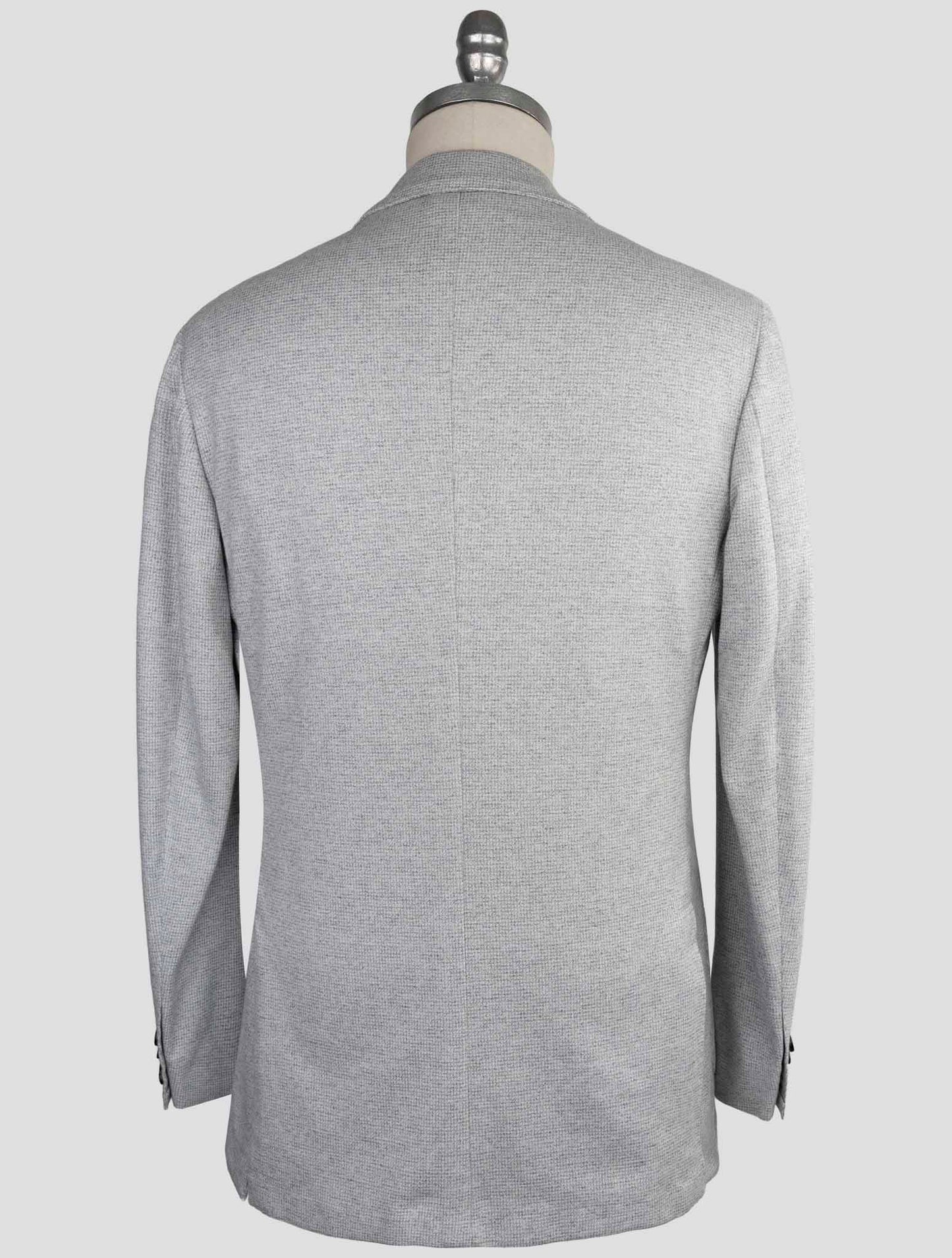 Kiton Knt Gray Cotton Blazer