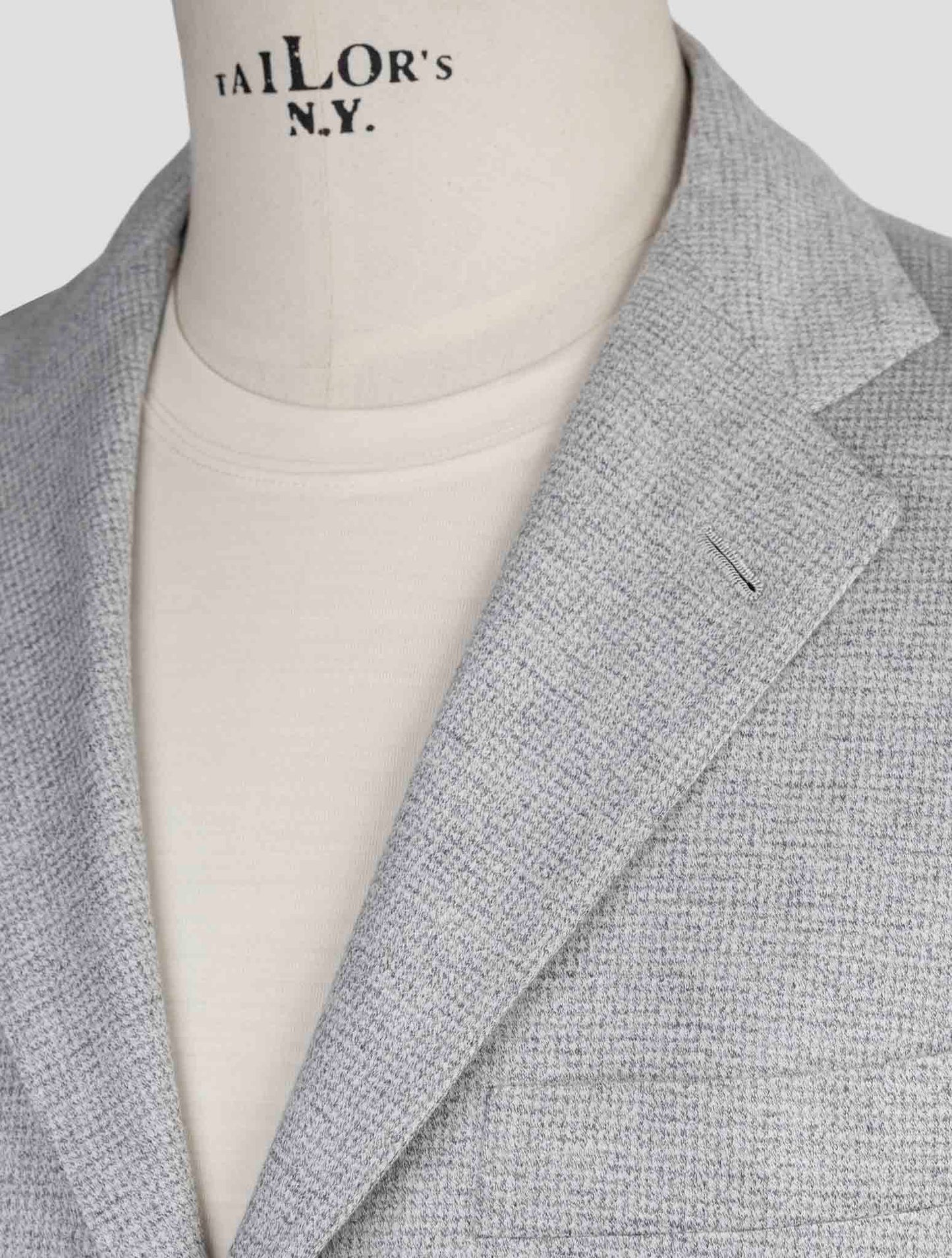 Kiton Knt Gray Cotton Blazer