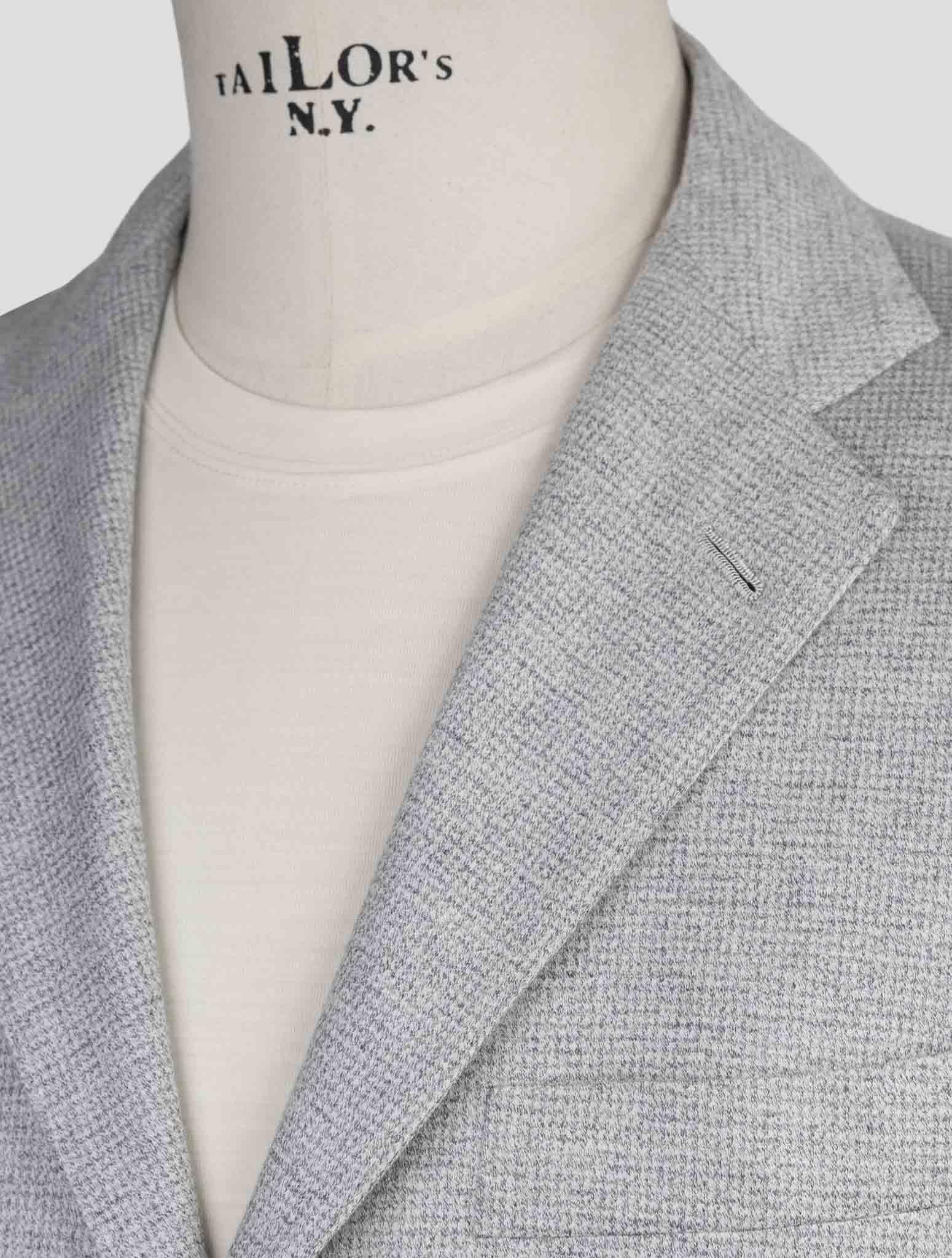 Kiton Knt Gray Cotton Blazer
