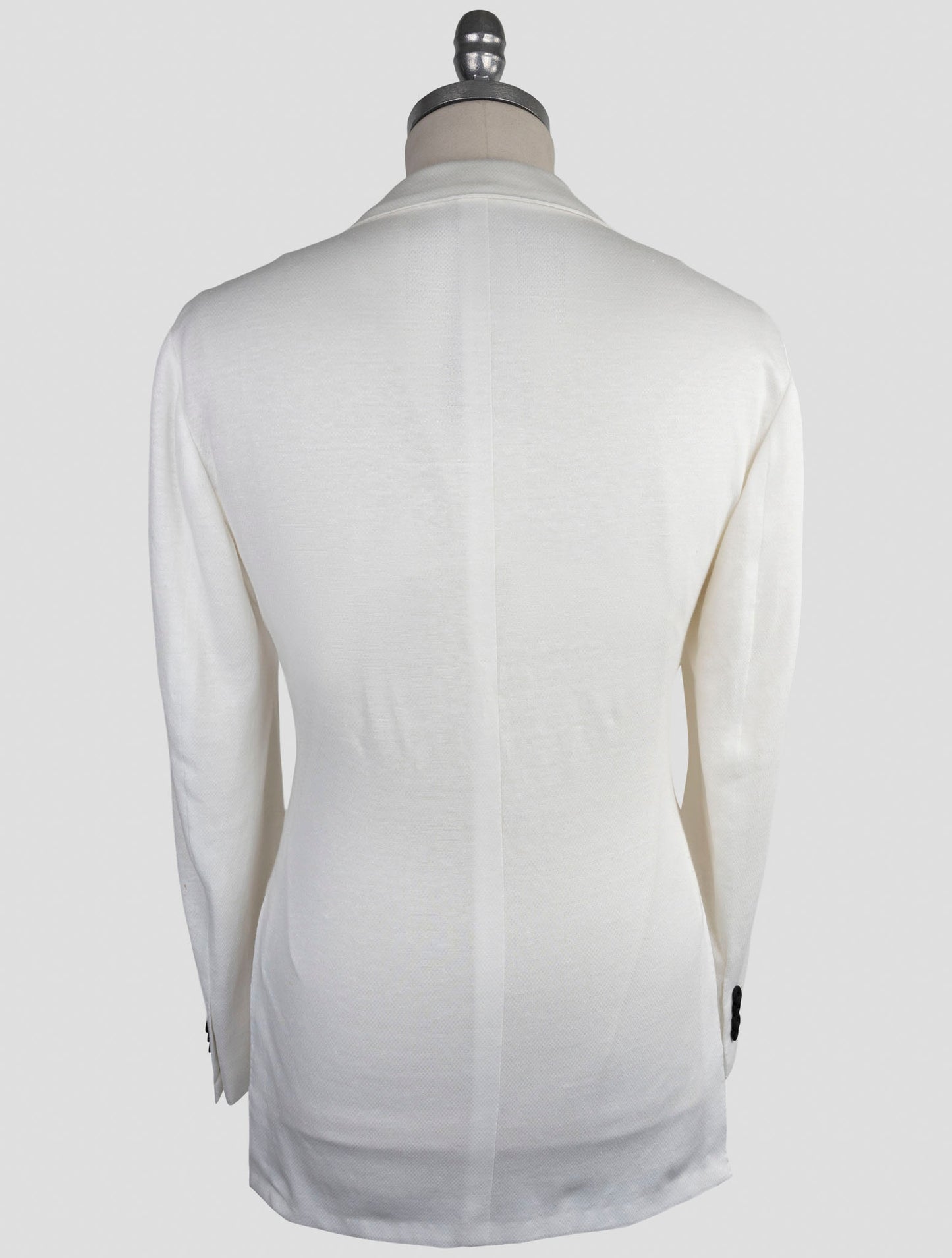Kiton Knt White Linen Cotton Blazer