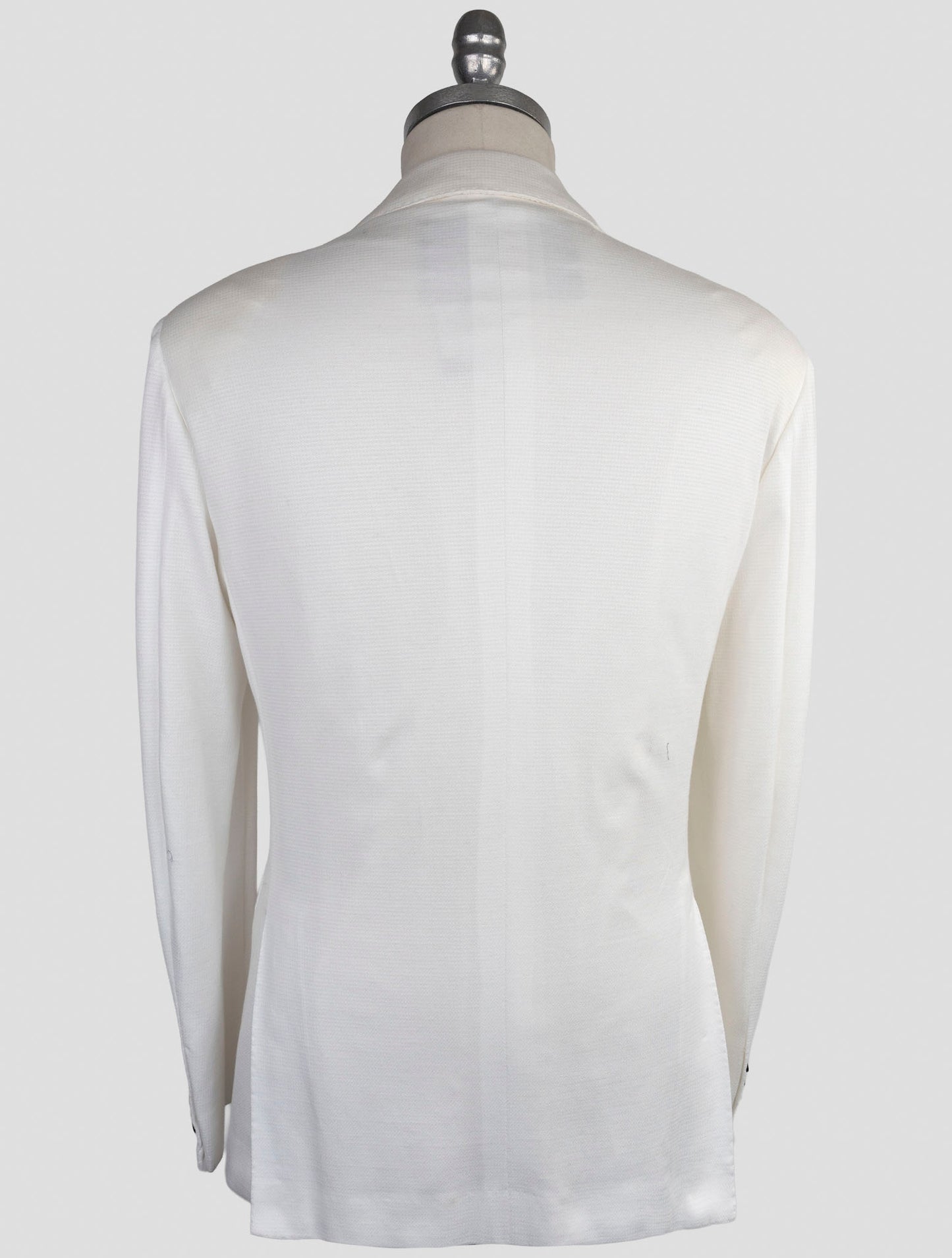 Kiton Knt White Cotton Blazer